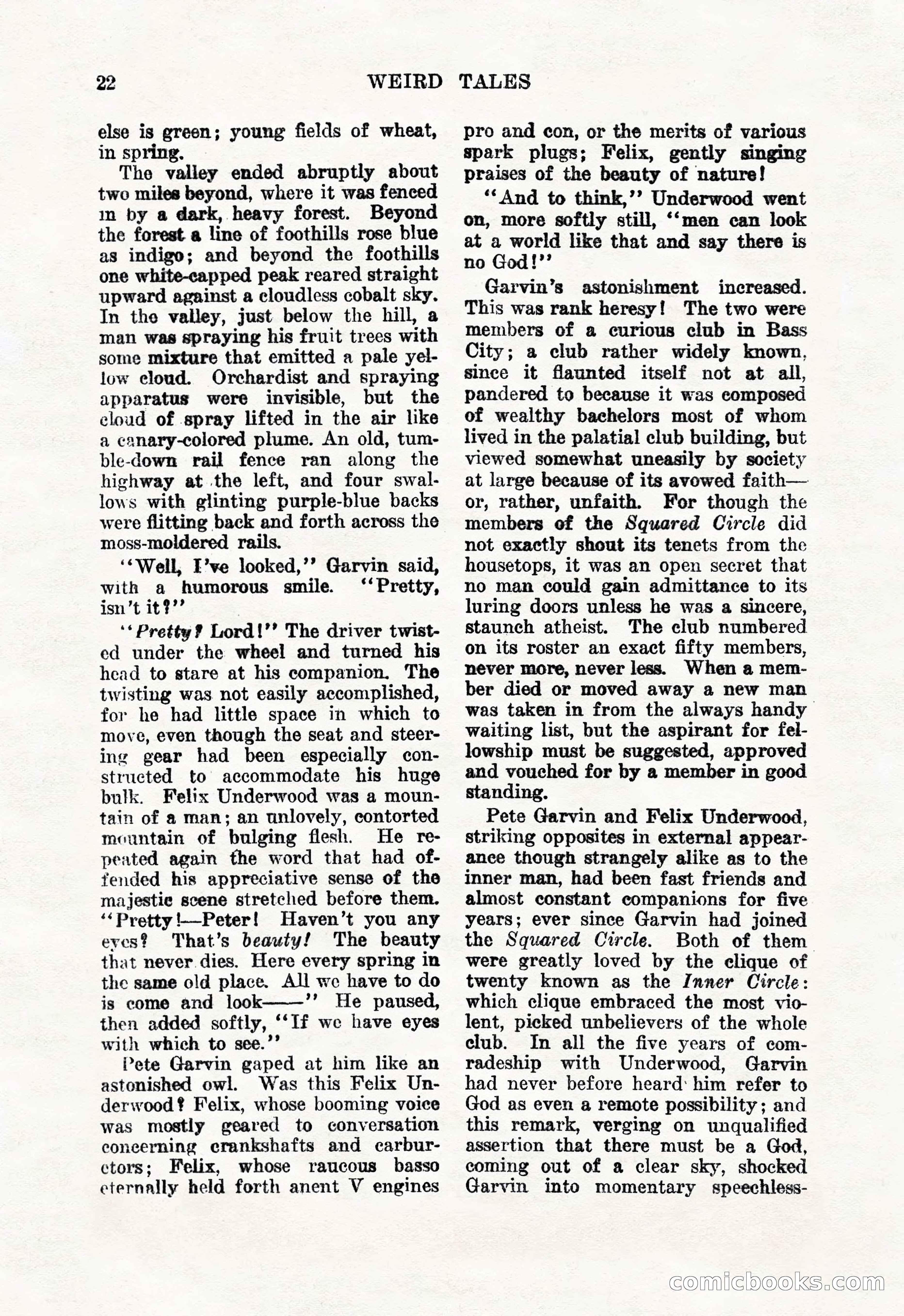 Weird Tales, January 1926 — page 24 of 148
