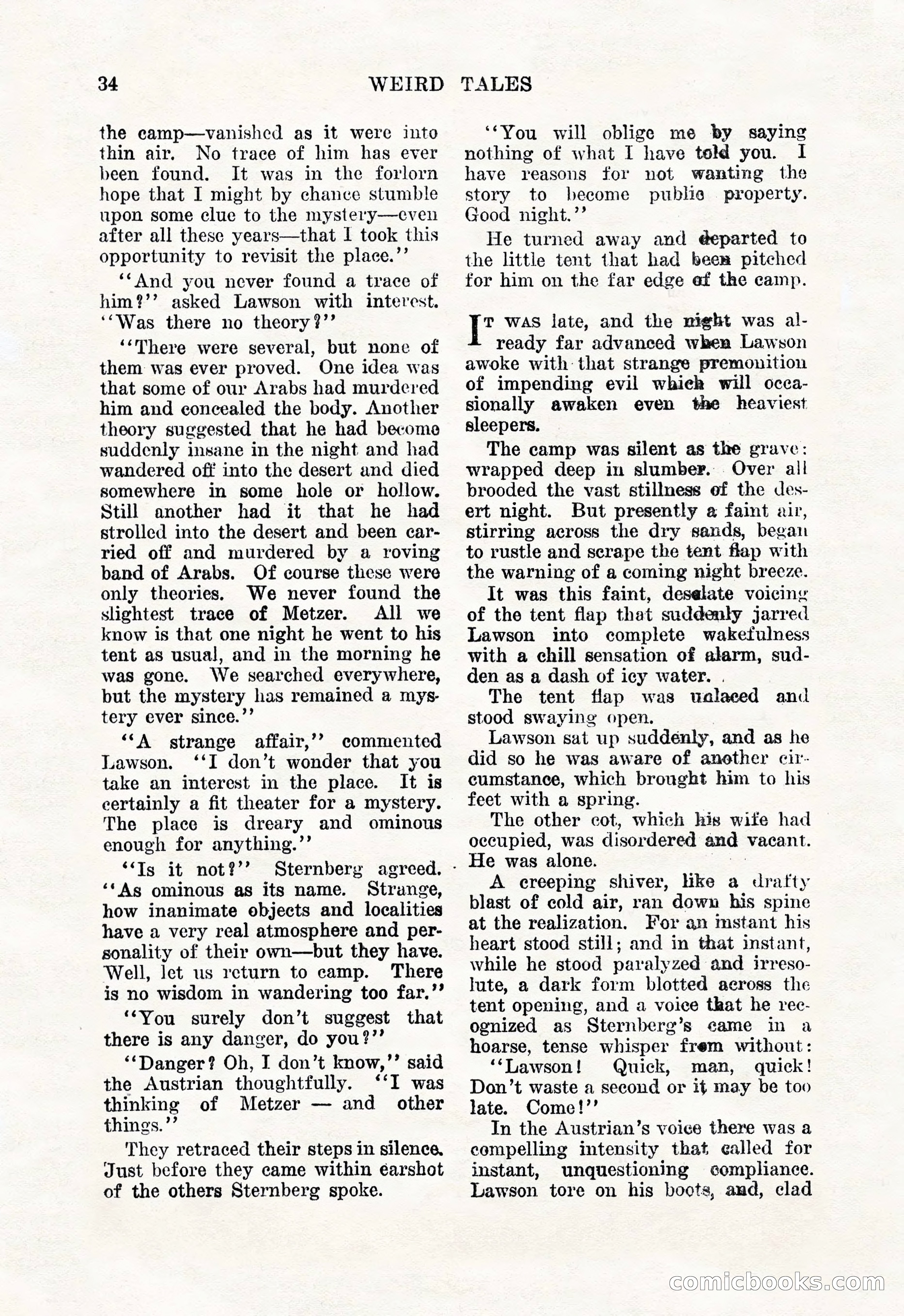 Weird Tales, January 1926 — page 36 of 148