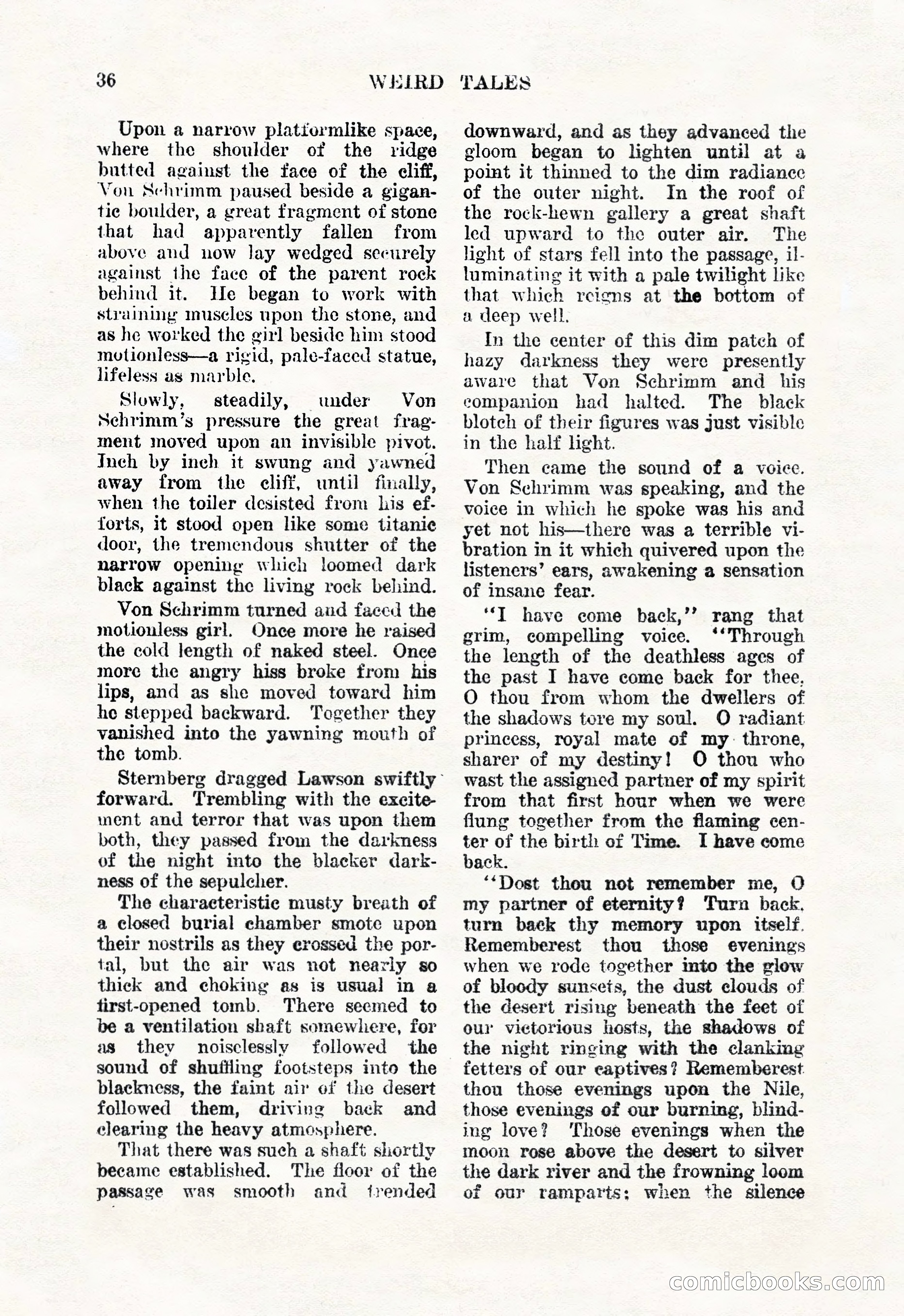Weird Tales, January 1926 — page 38 of 148
