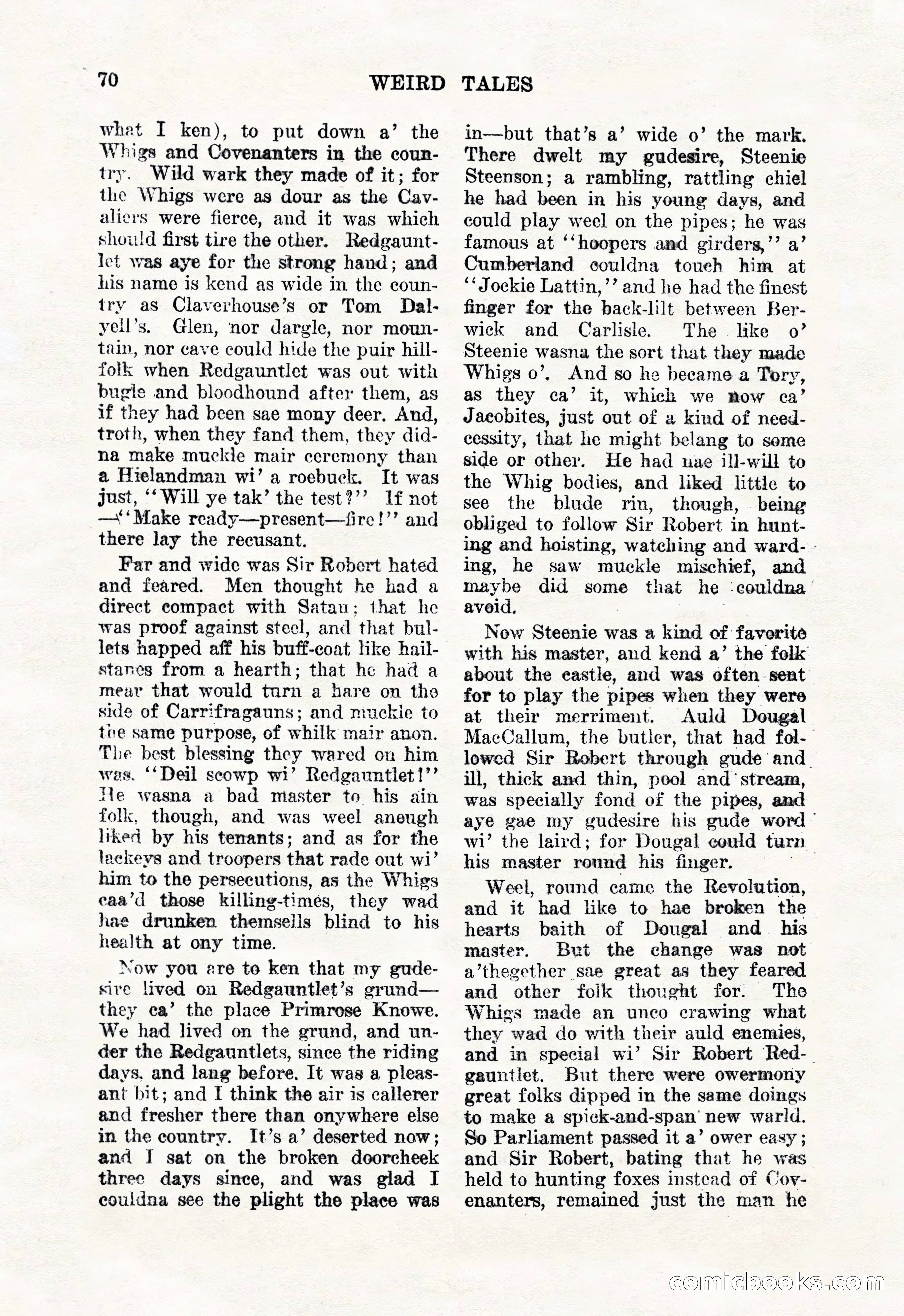 Weird Tales, January 1926 — page 72 of 148