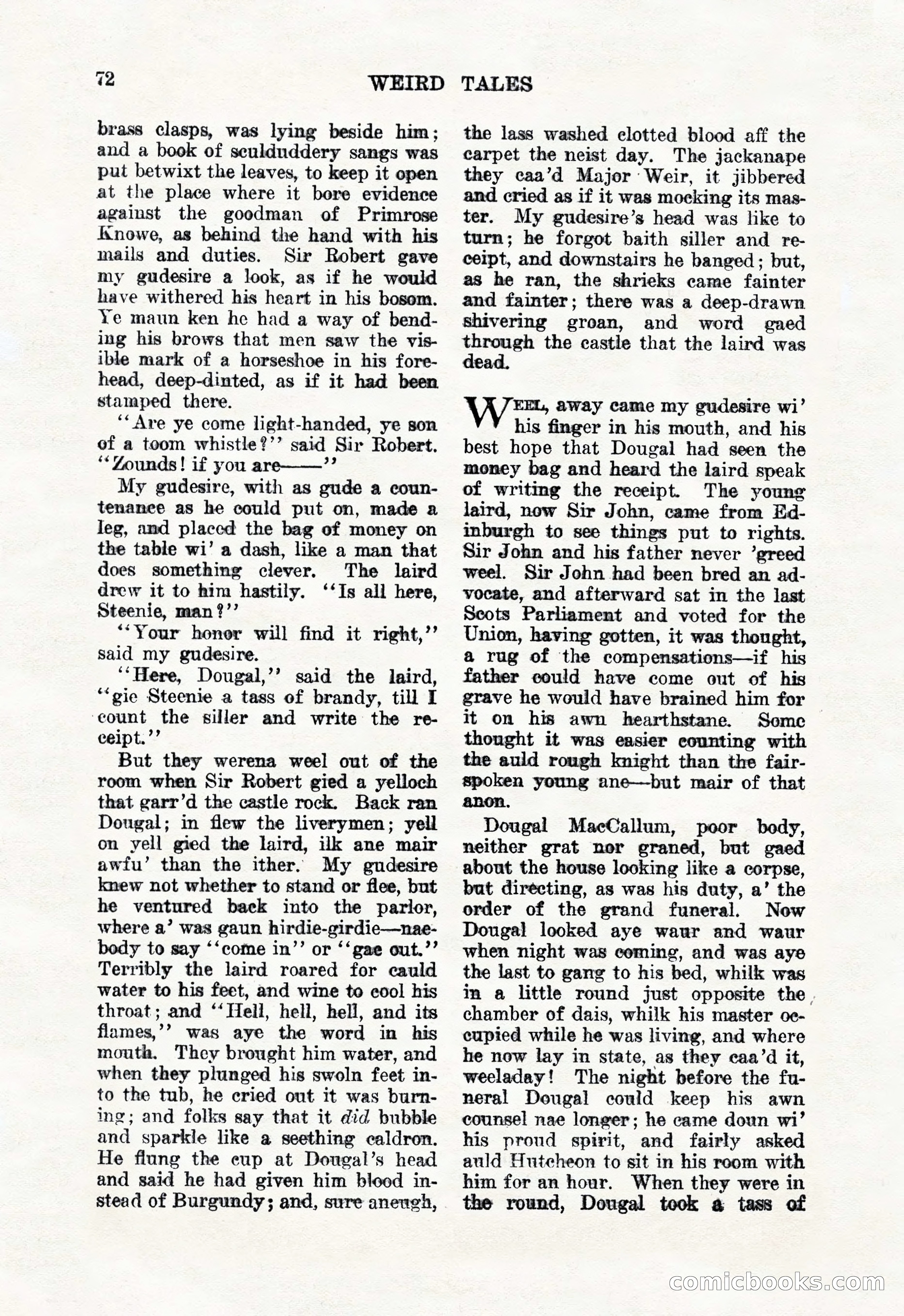 Weird Tales, January 1926 — page 74 of 148