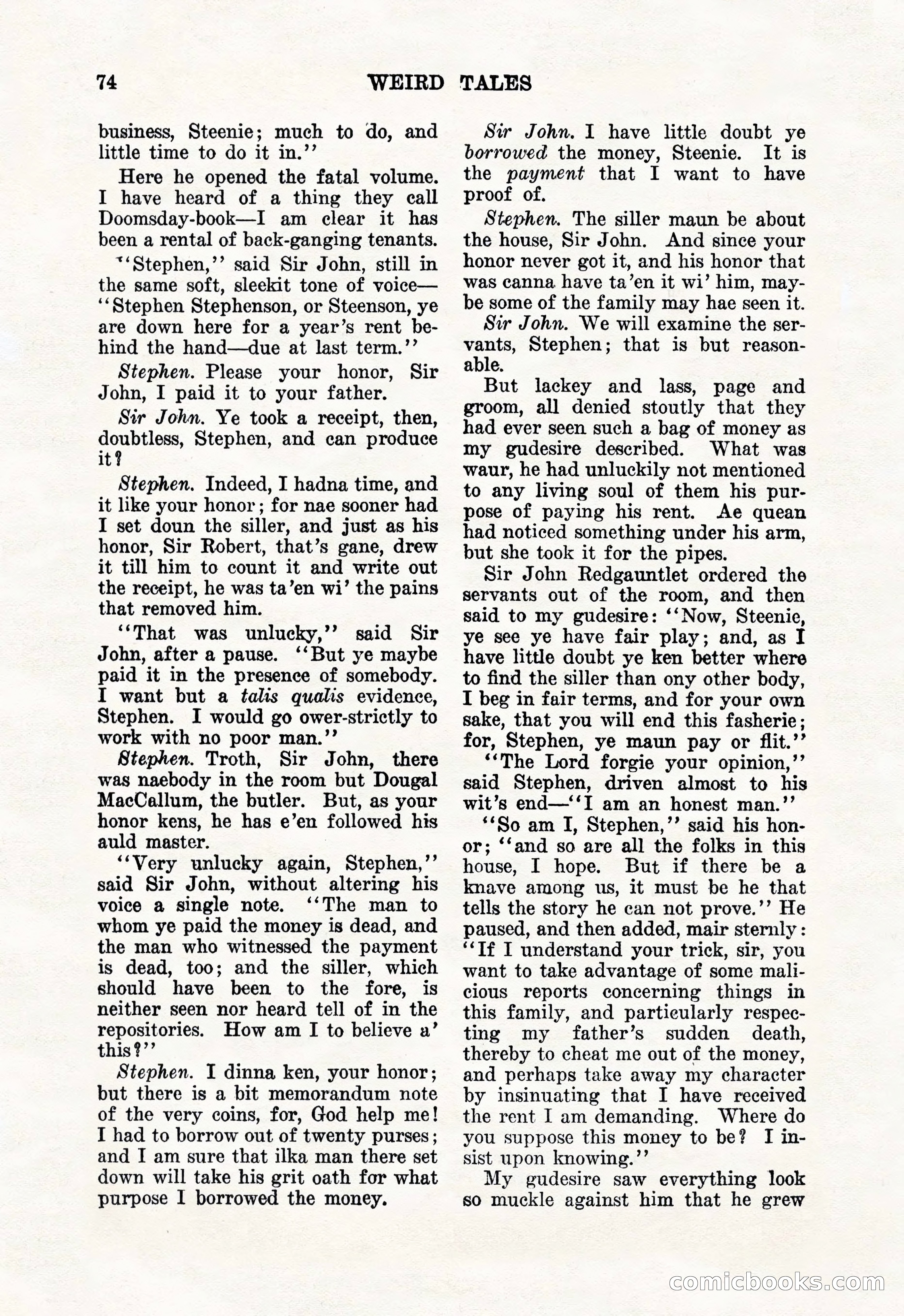 Weird Tales, January 1926 — page 76 of 148