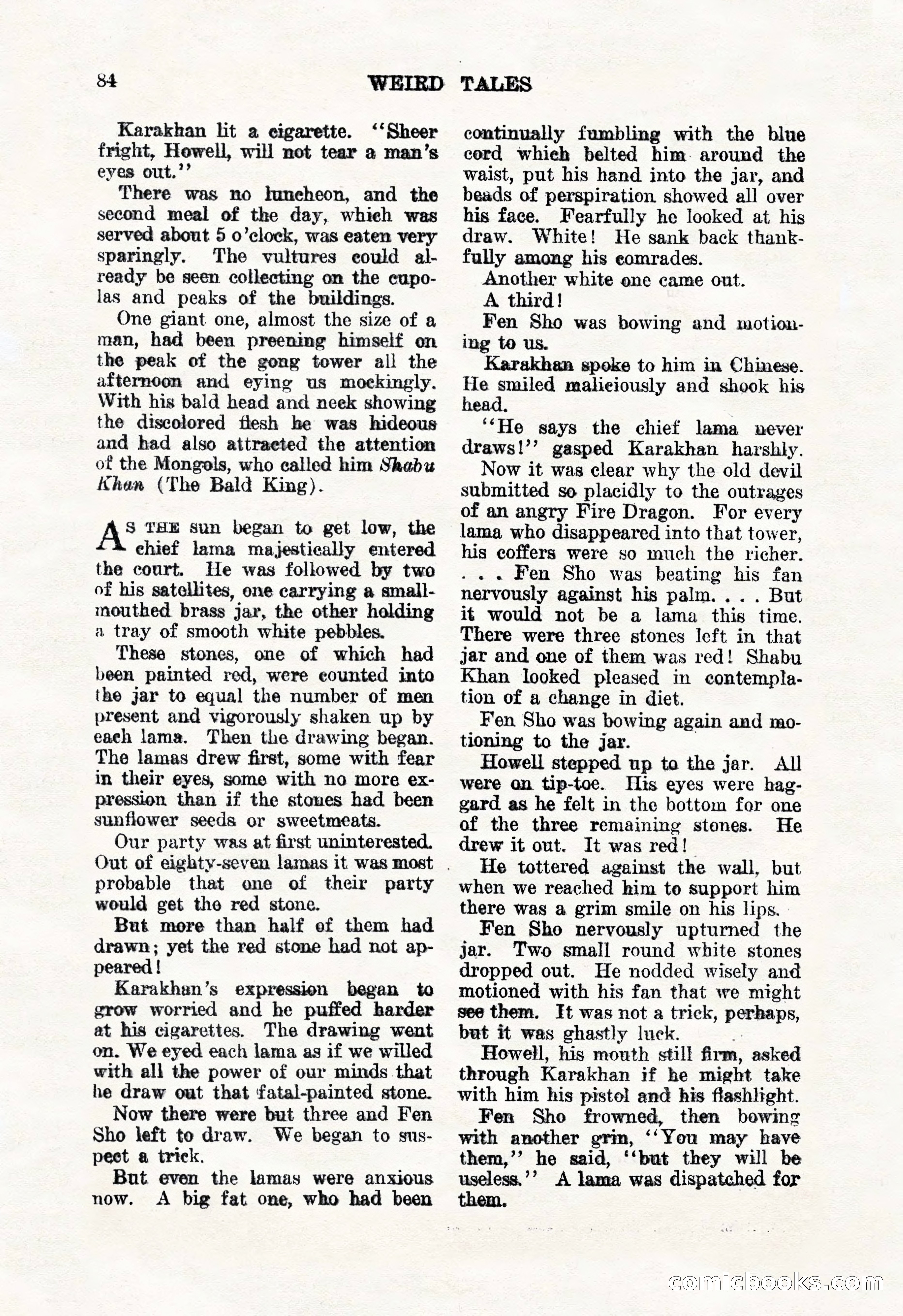 Weird Tales, January 1926 — page 86 of 148