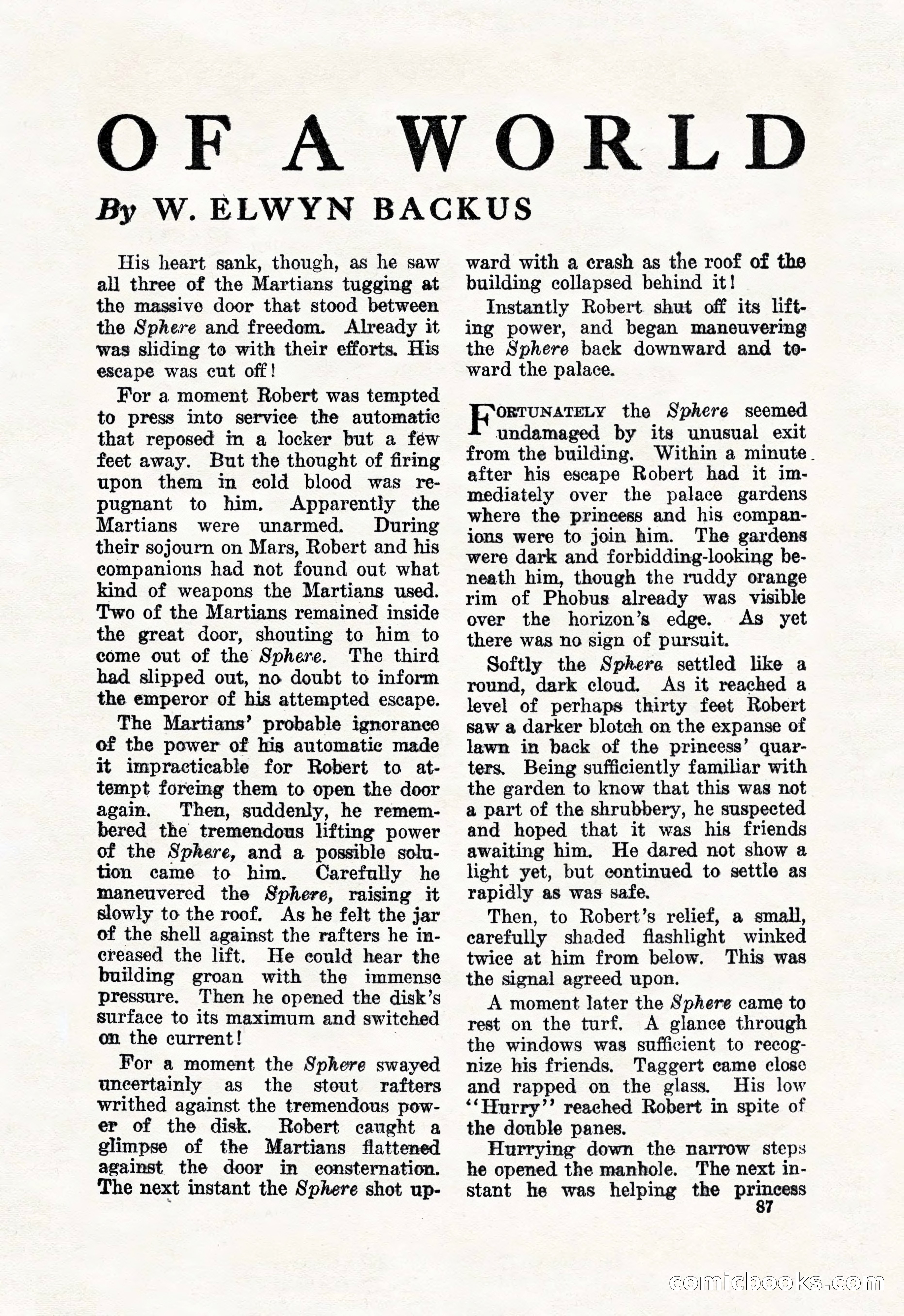 Weird Tales, January 1926 — page 89 of 148