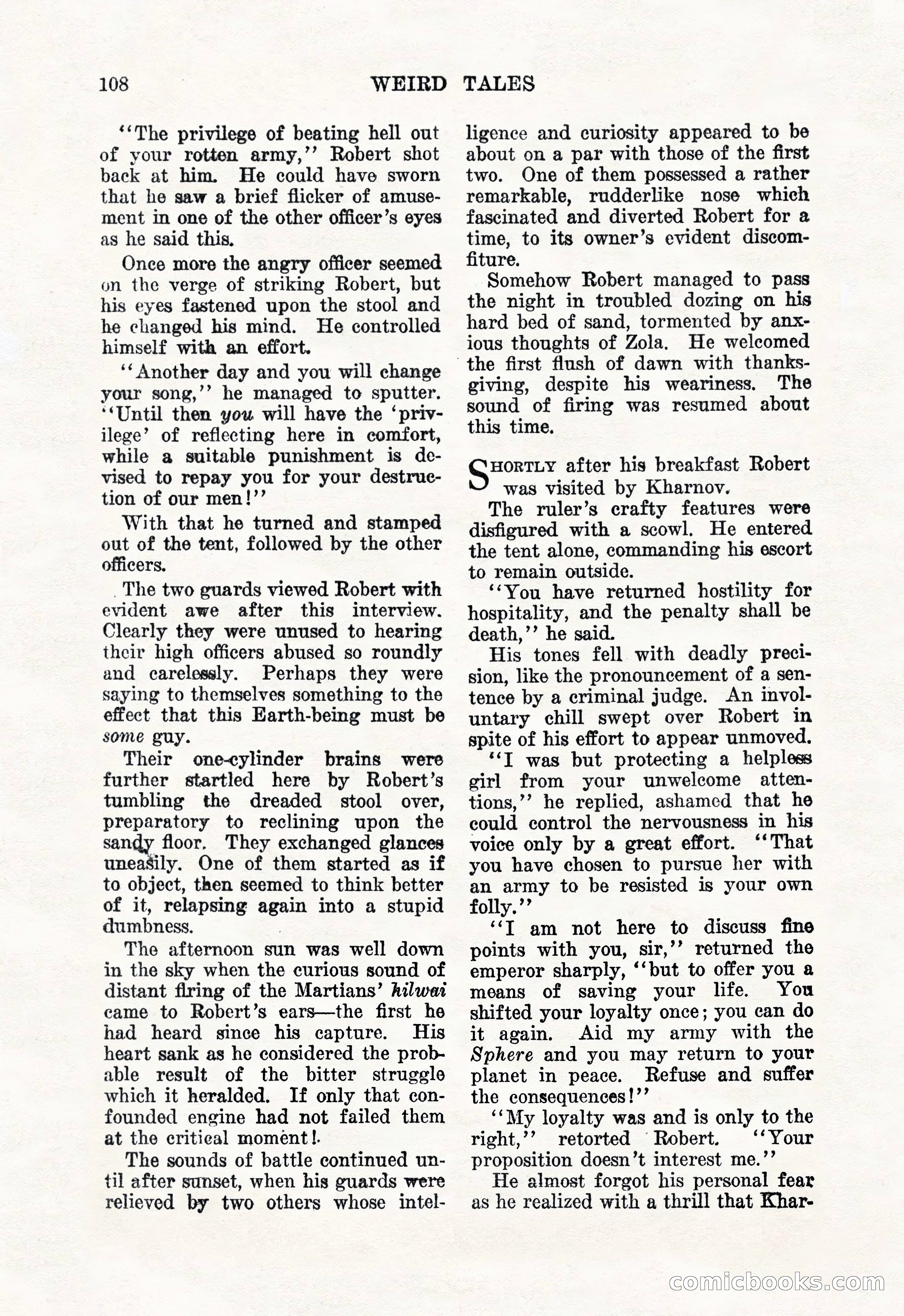 Weird Tales, January 1926 — page 110 of 148
