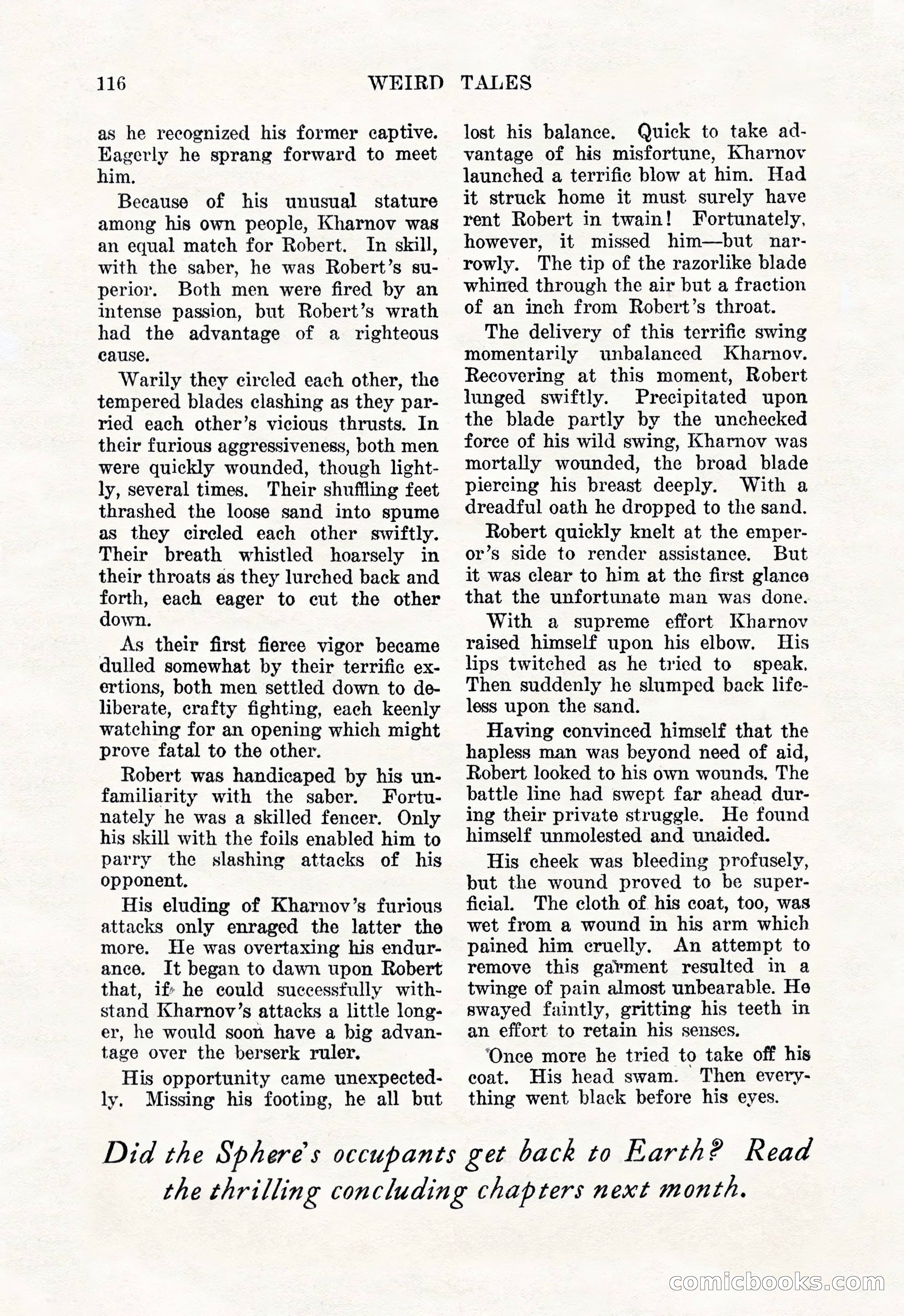 Weird Tales, January 1926 — page 118 of 148