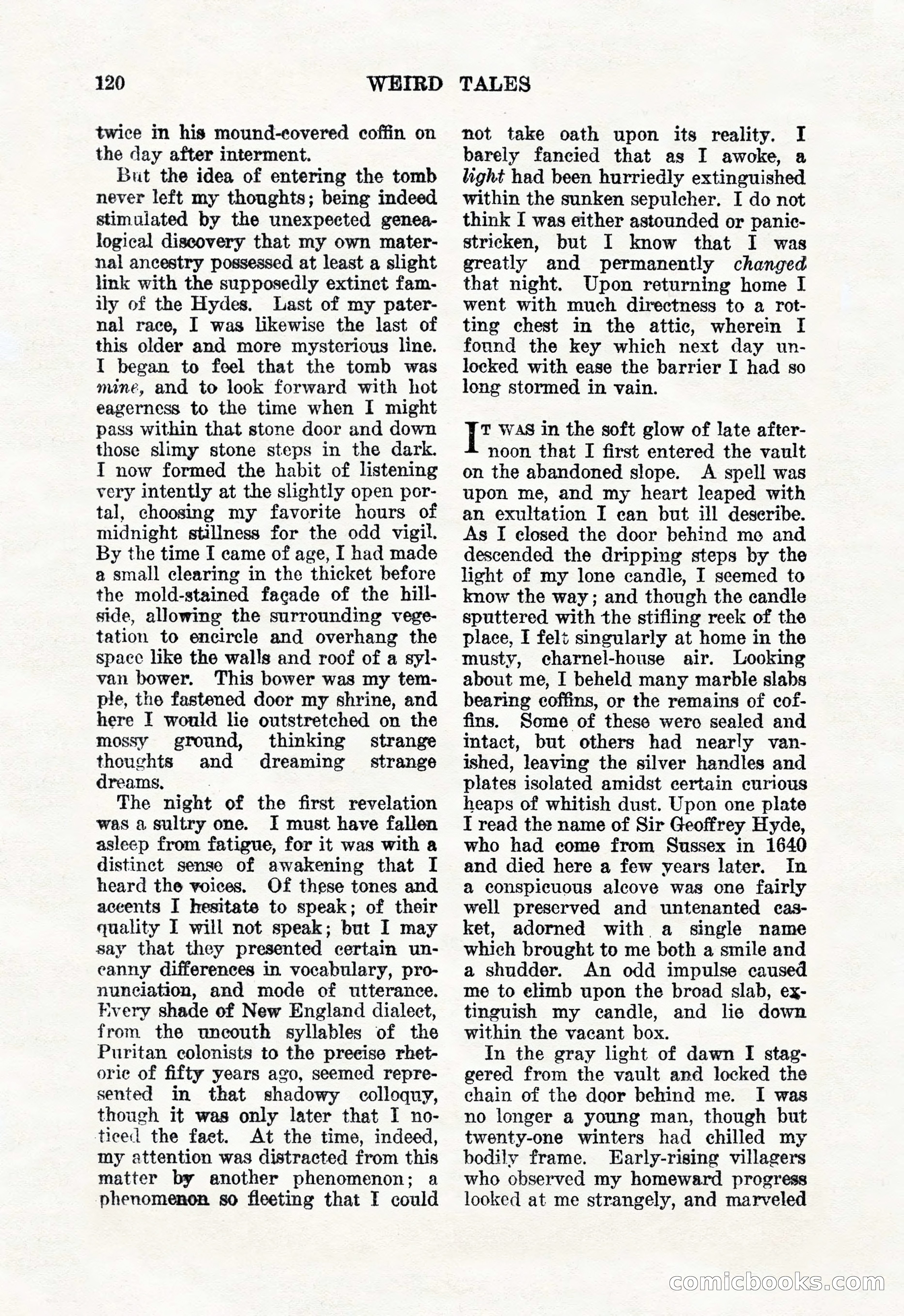 Weird Tales, January 1926 — page 122 of 148