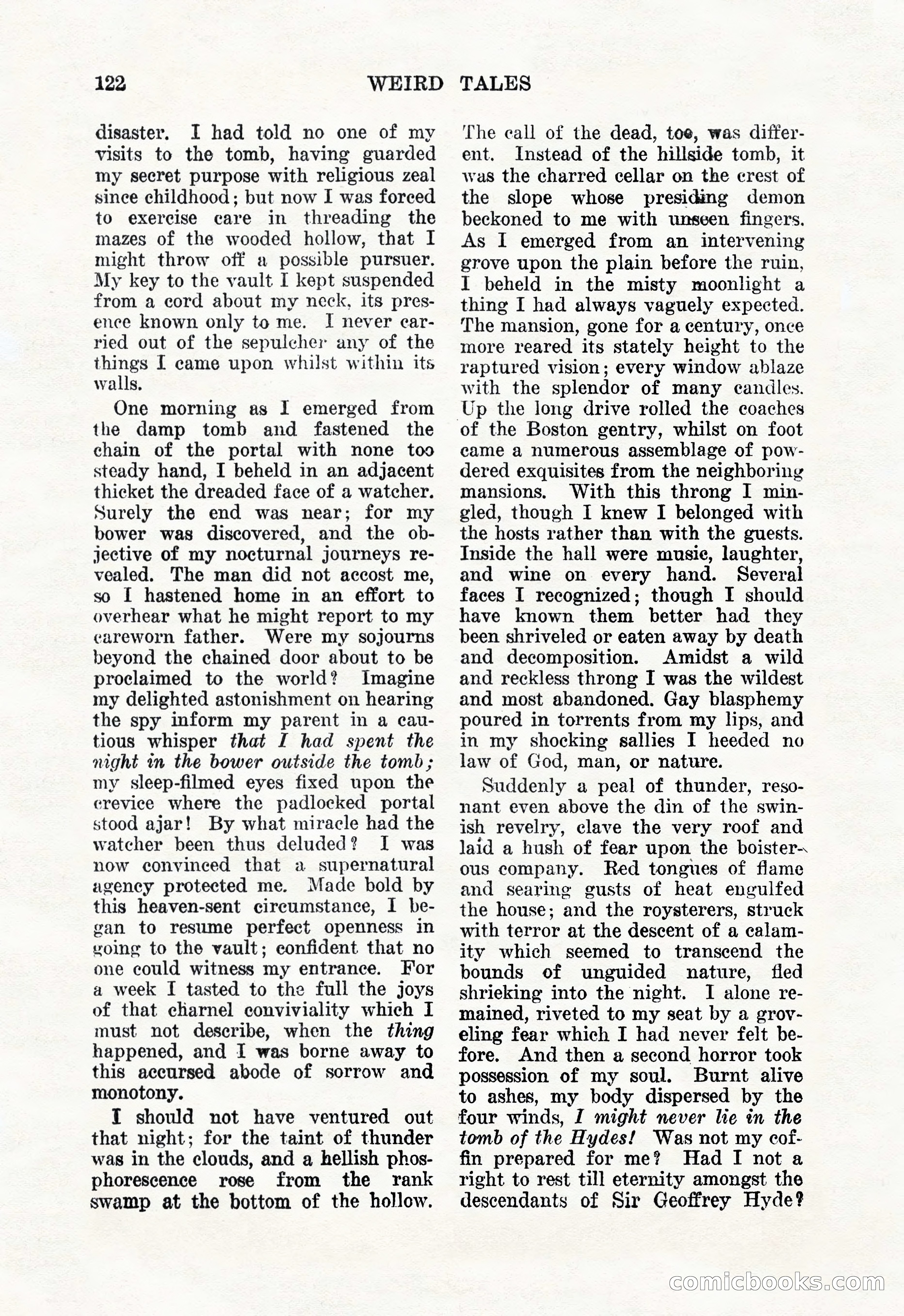 Weird Tales, January 1926 — page 124 of 148