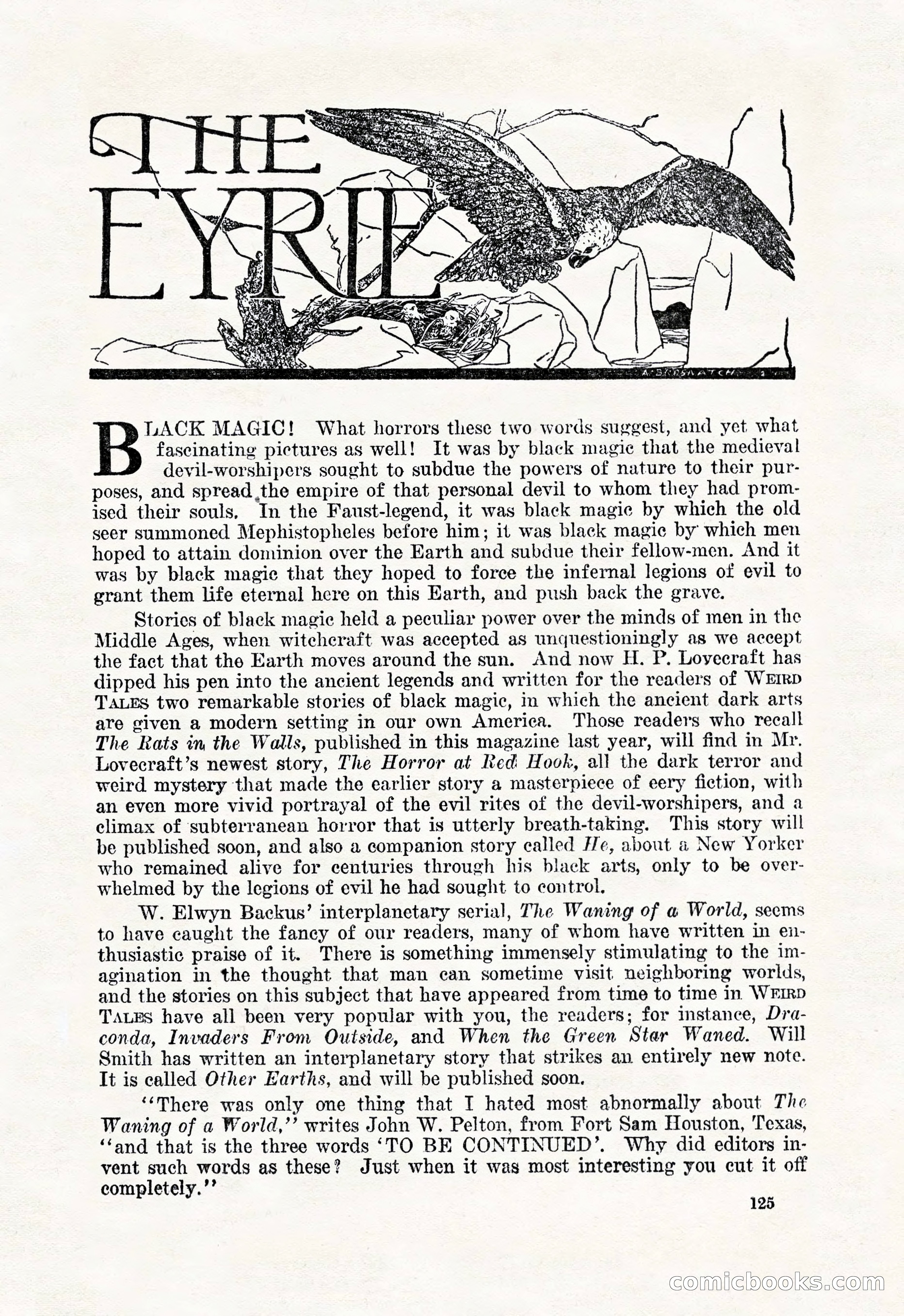 Weird Tales, January 1926 — page 127 of 148