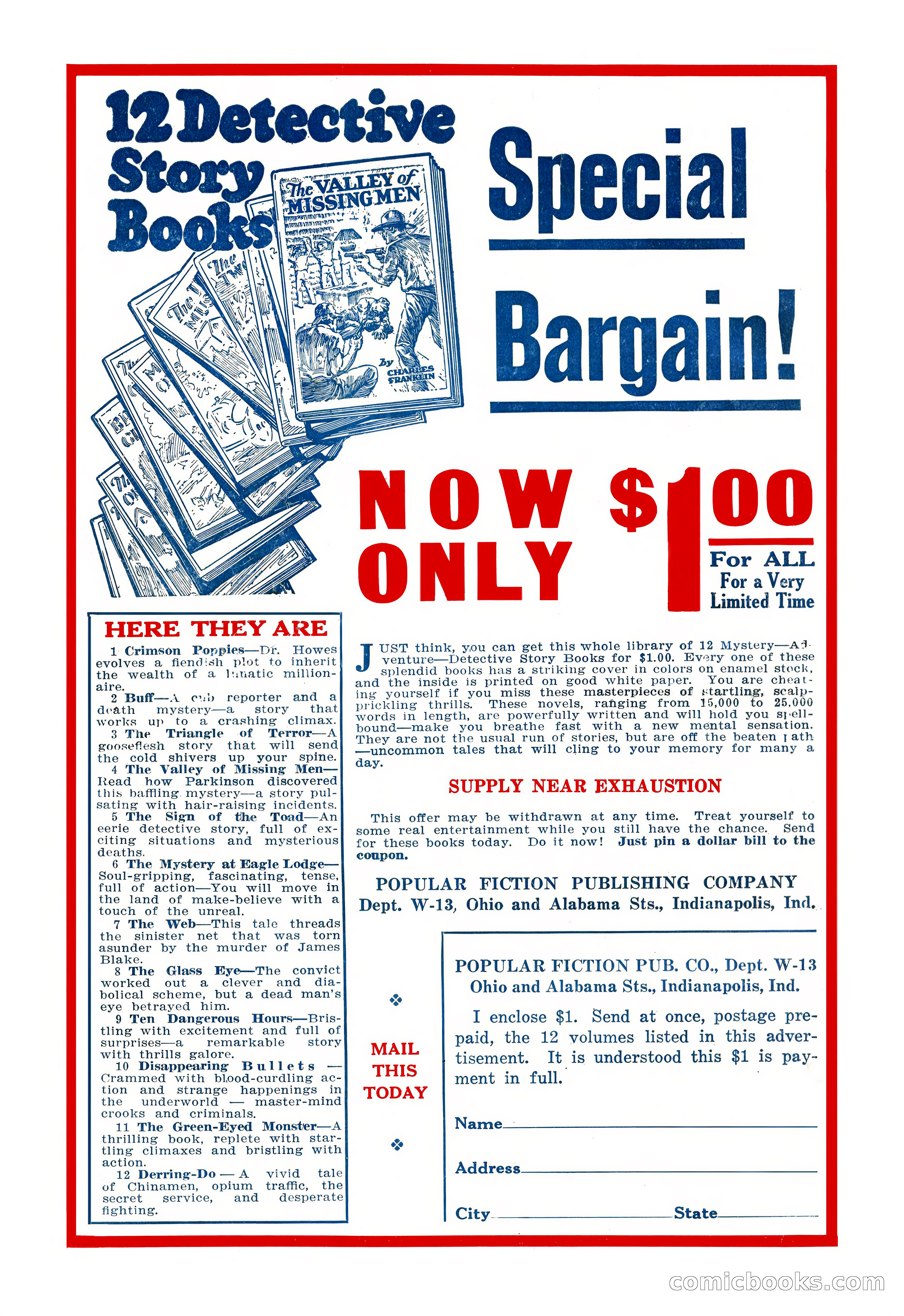 Weird Tales, January 1926 — page 148 of 148