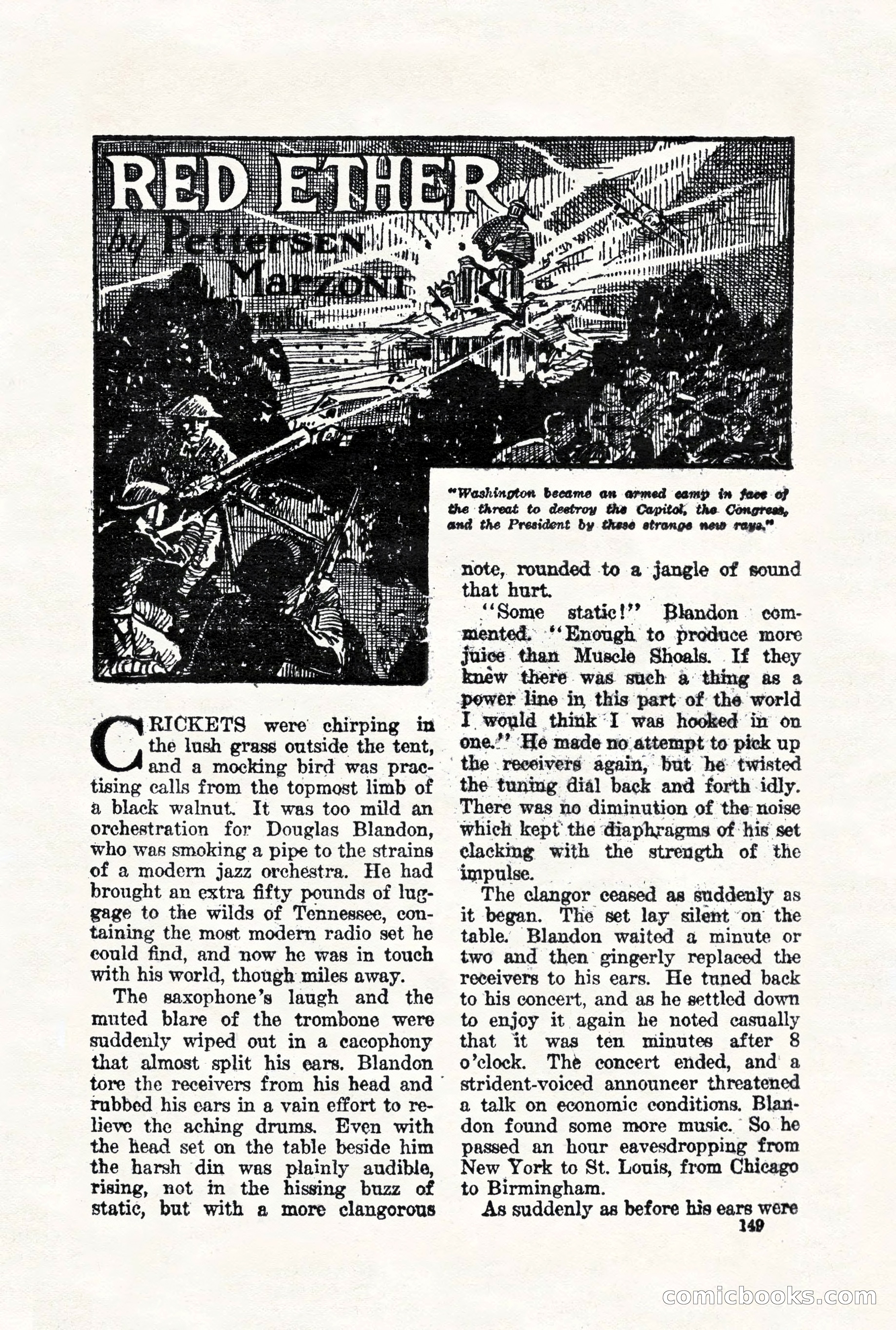 Weird Tales, Vol. VII, No. 2 — page 7 of 148