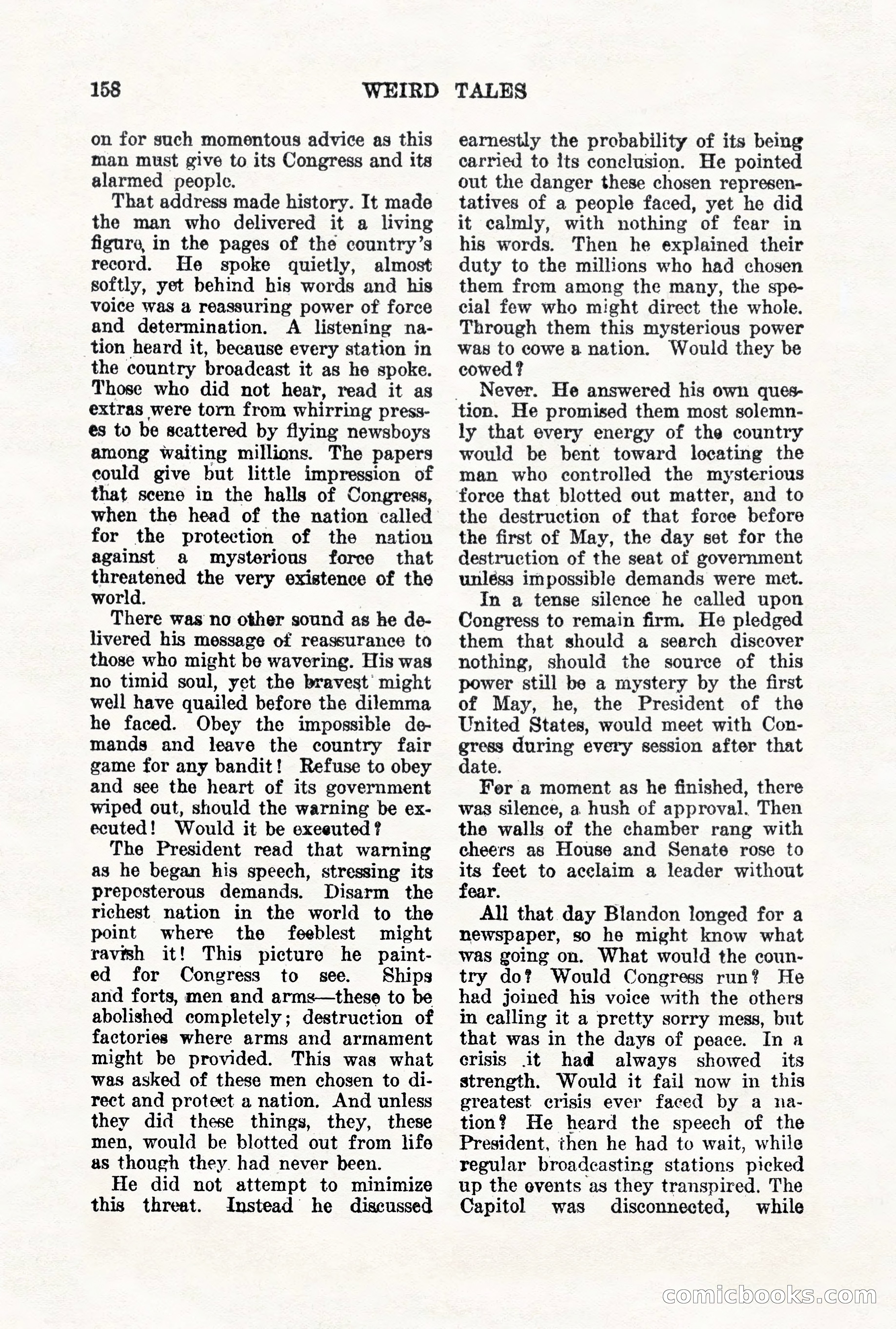 Weird Tales, Vol. VII, No. 2 — page 16 of 148
