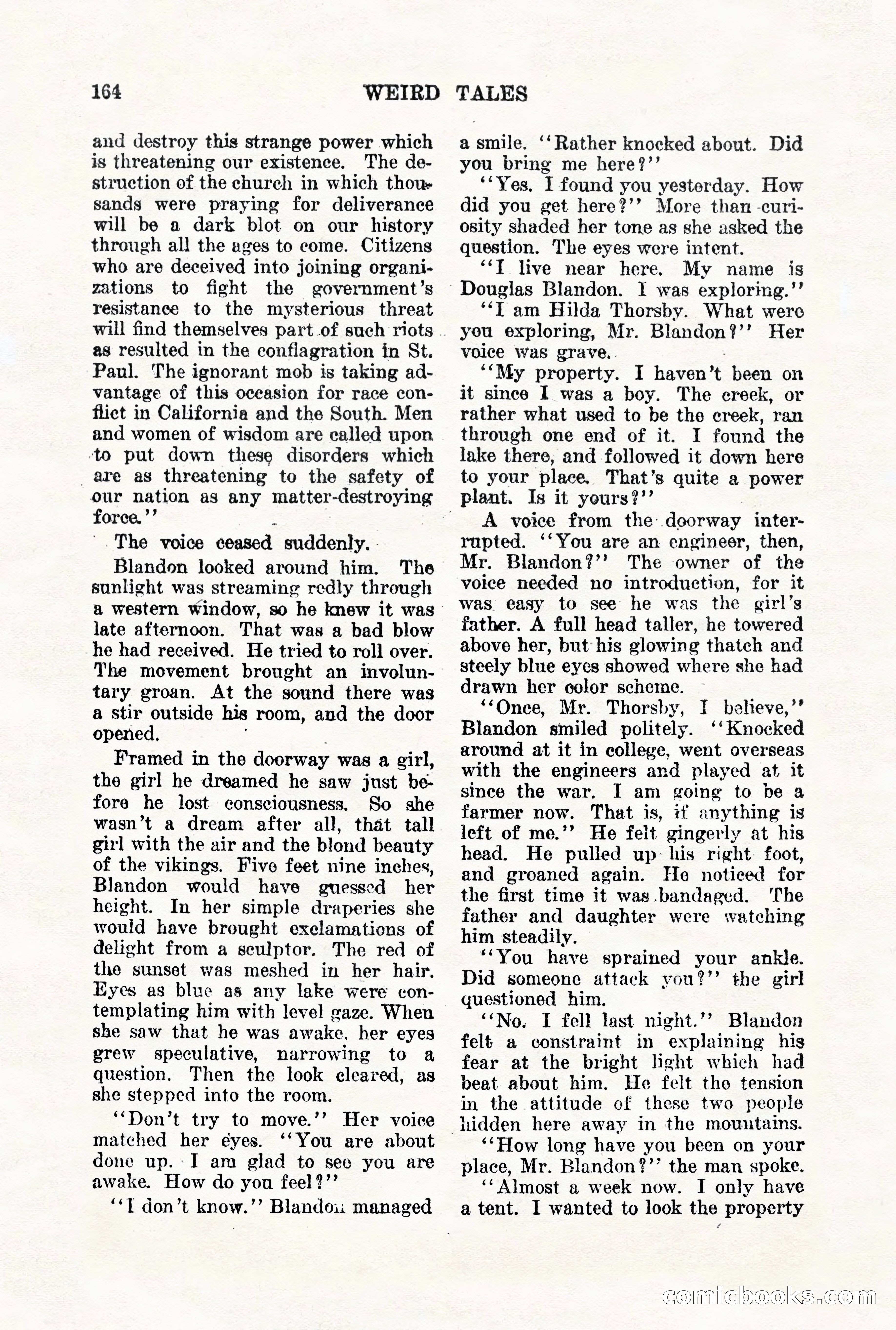 Weird Tales, Vol. VII, No. 2 — page 22 of 148