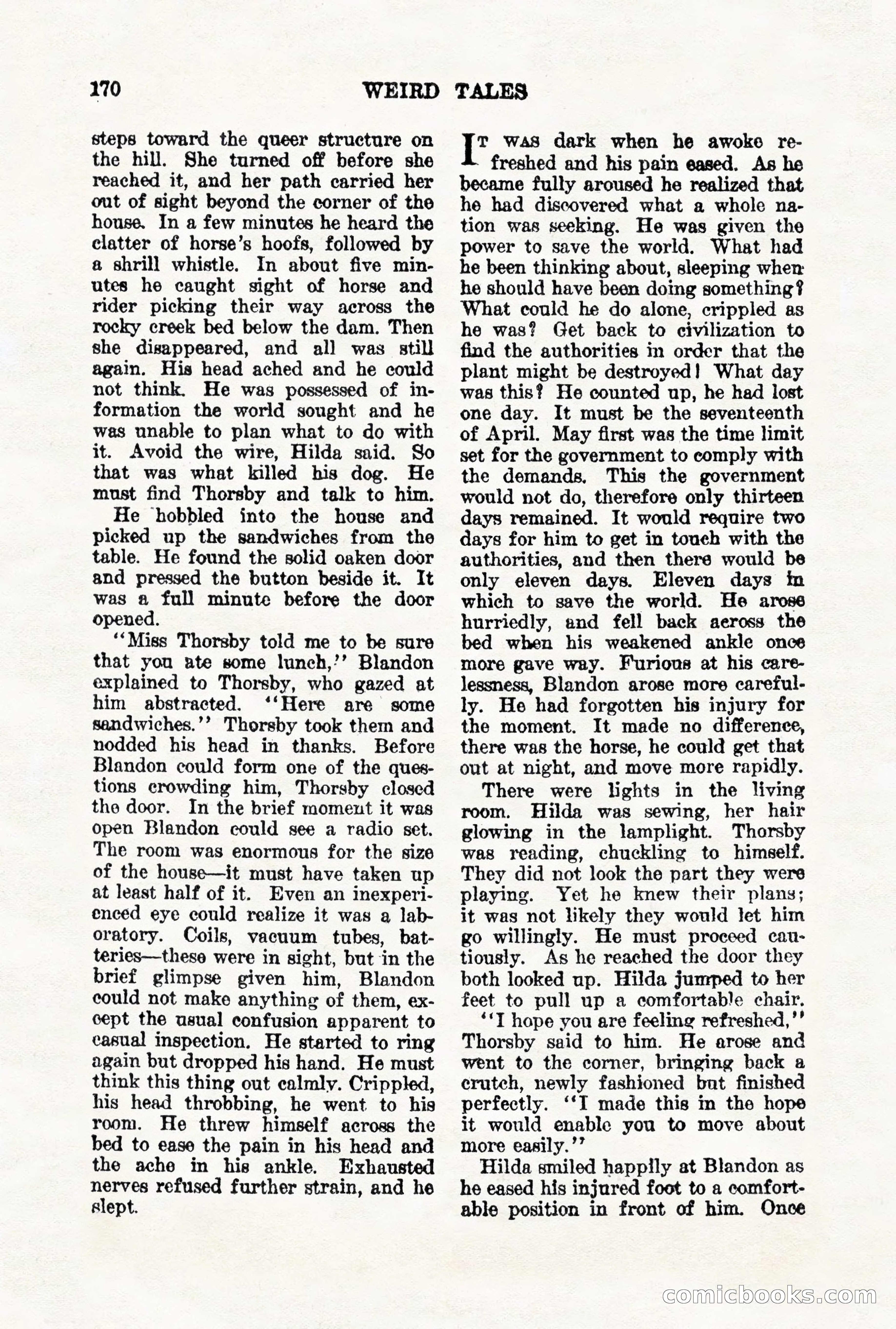 Weird Tales, Vol. VII, No. 2 — page 28 of 148