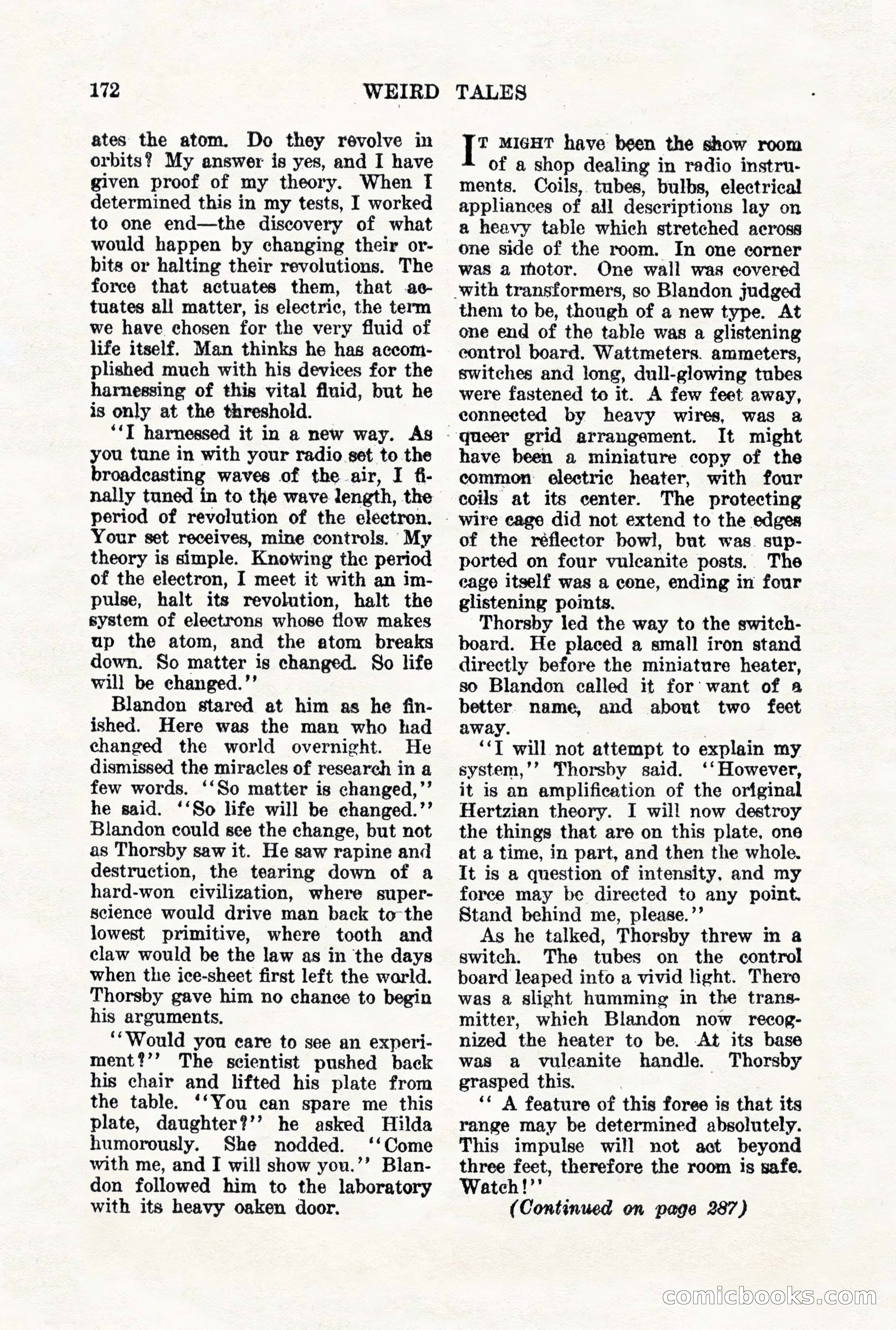 Weird Tales, Vol. VII, No. 2 — page 30 of 148
