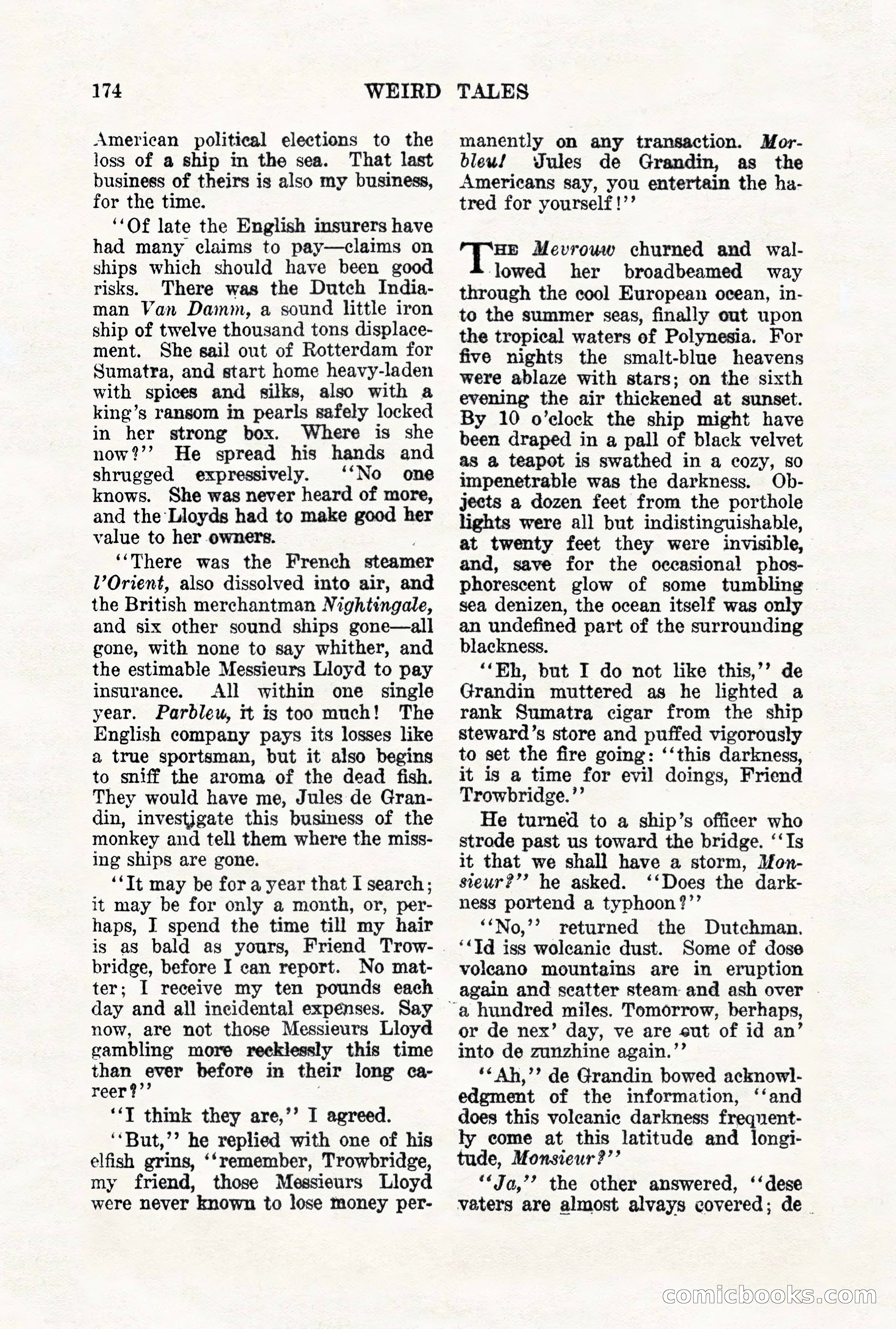 Weird Tales, Vol. VII, No. 2 — page 32 of 148