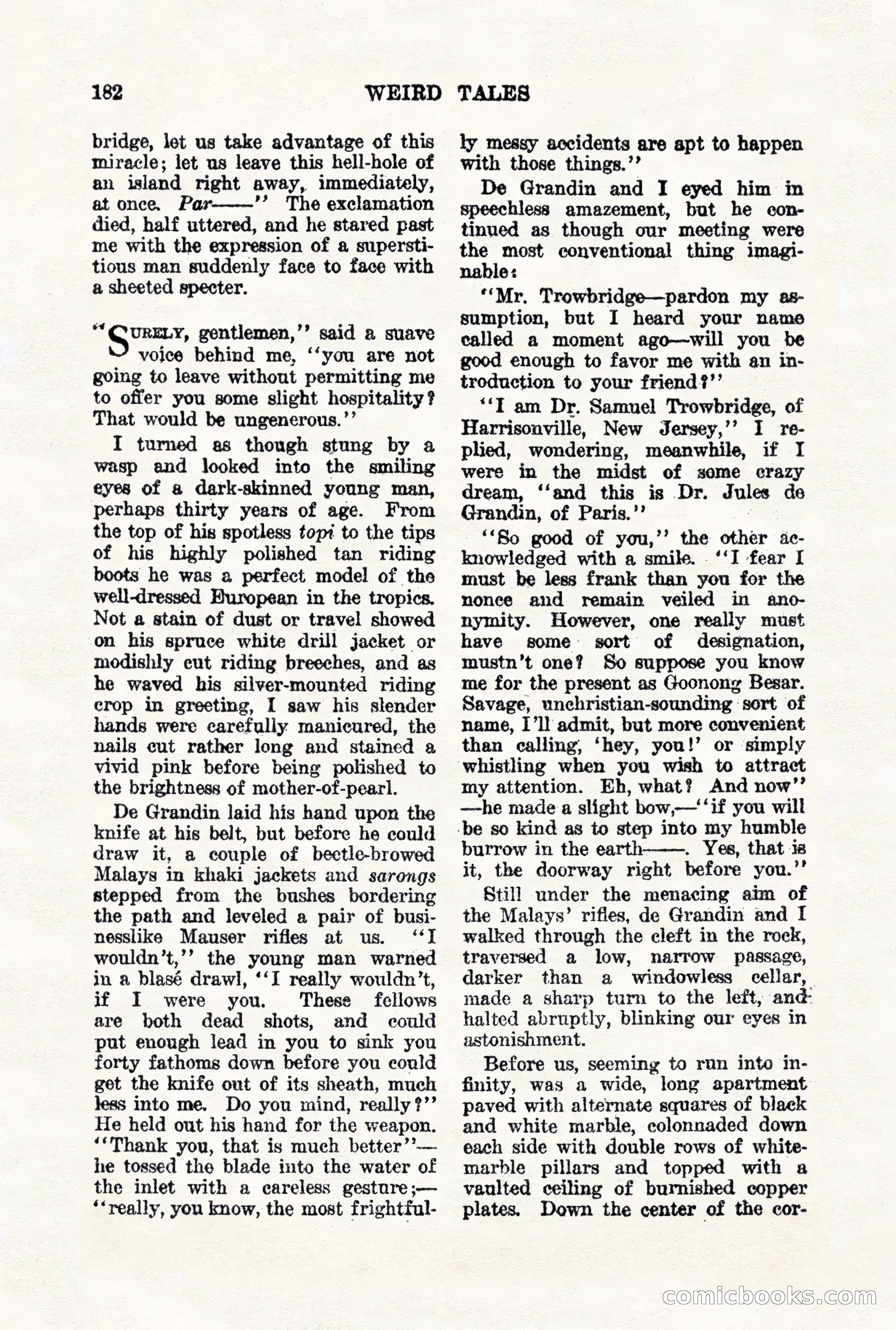 Weird Tales, Vol. VII, No. 2 — page 40 of 148