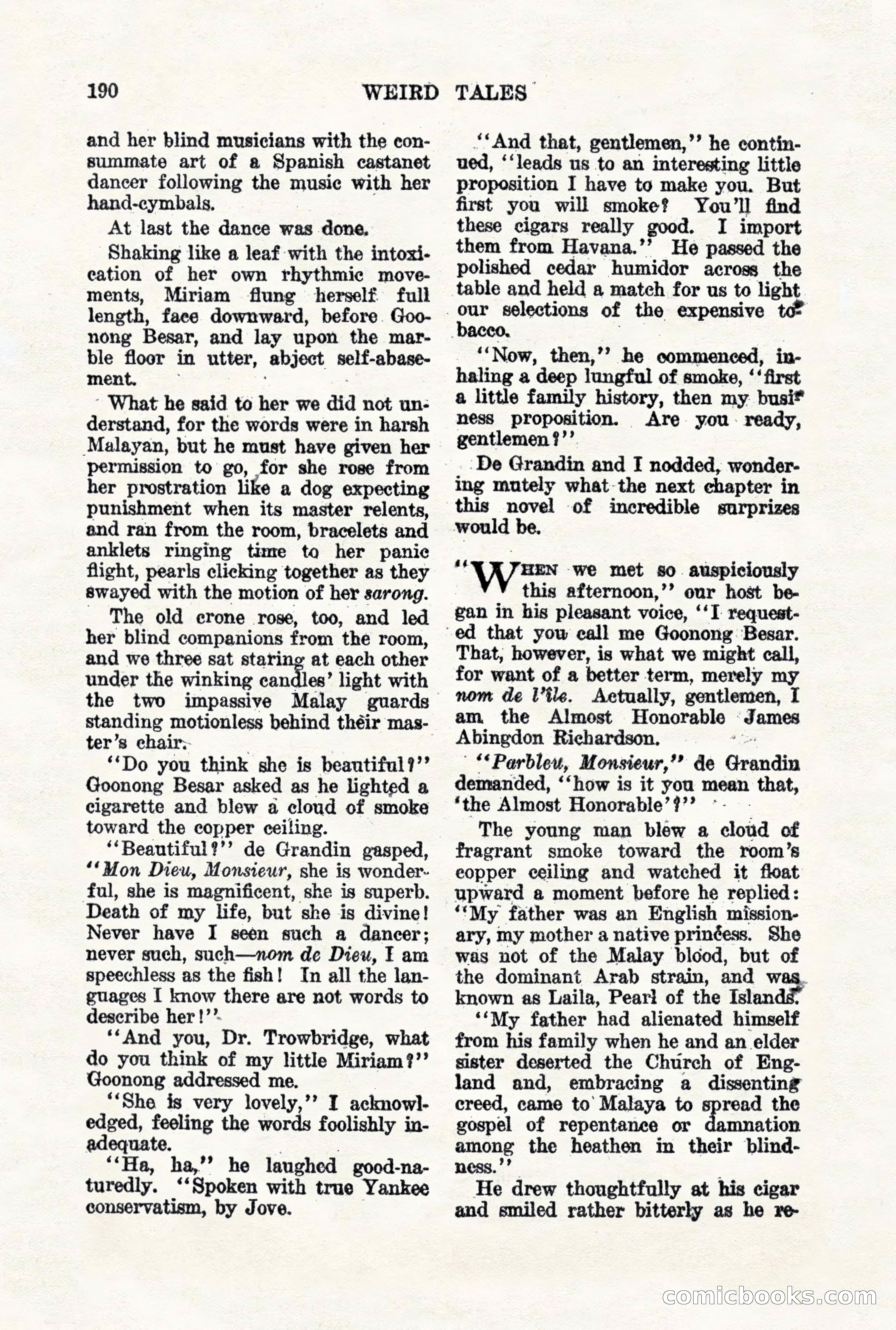 Weird Tales, Vol. VII, No. 2 — page 48 of 148