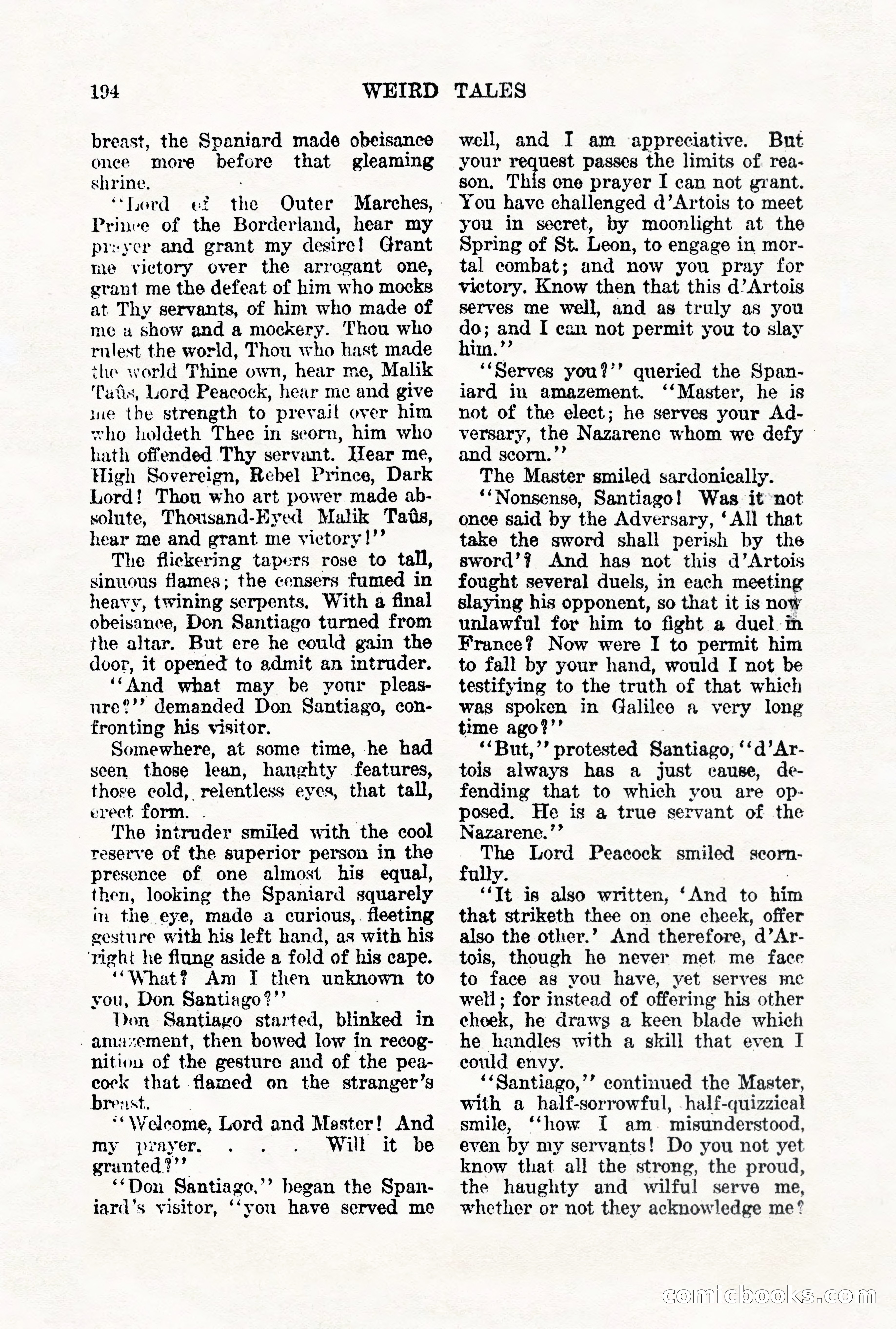 Weird Tales, Vol. VII, No. 2 — page 52 of 148