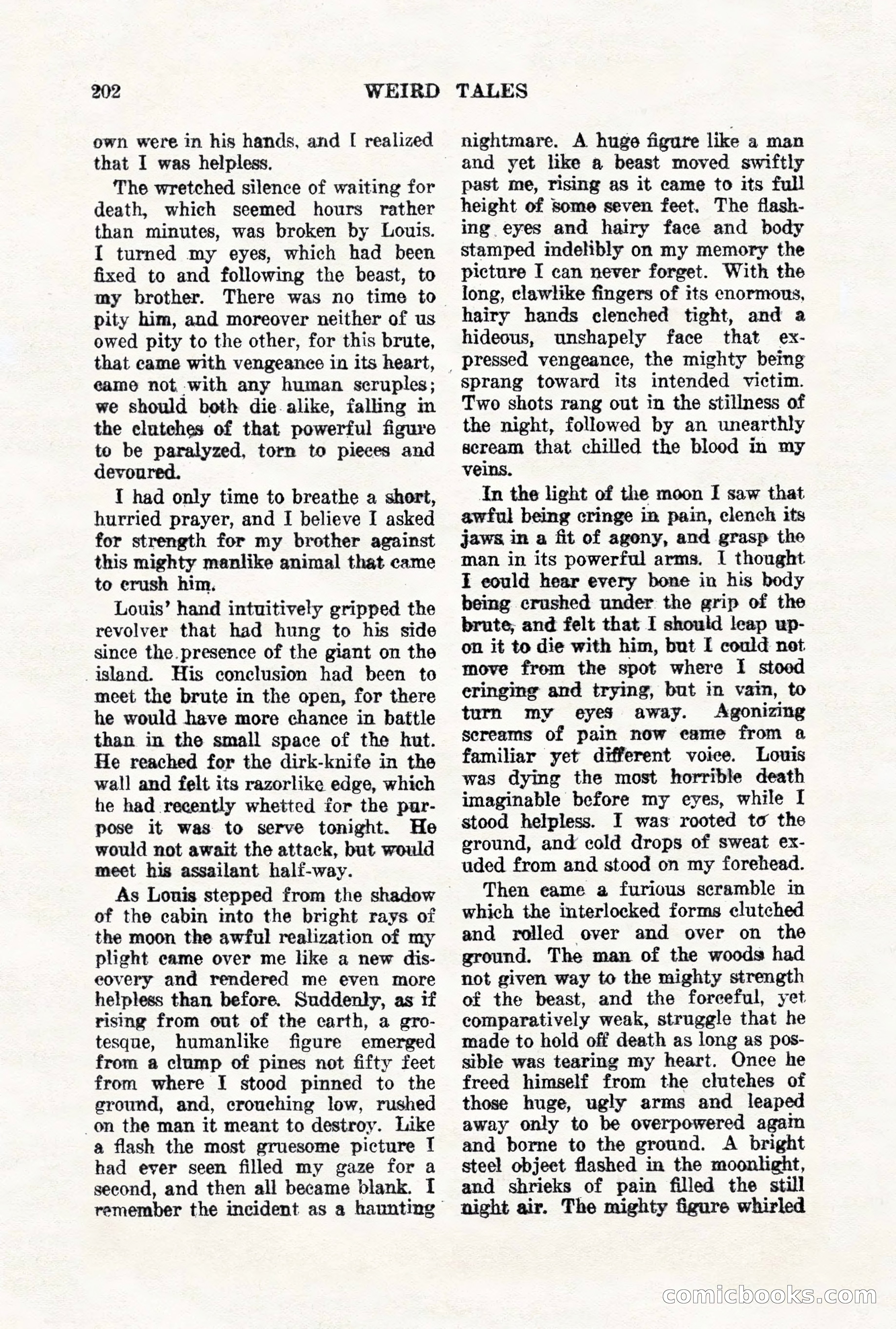 Weird Tales, Vol. VII, No. 2 — page 60 of 148