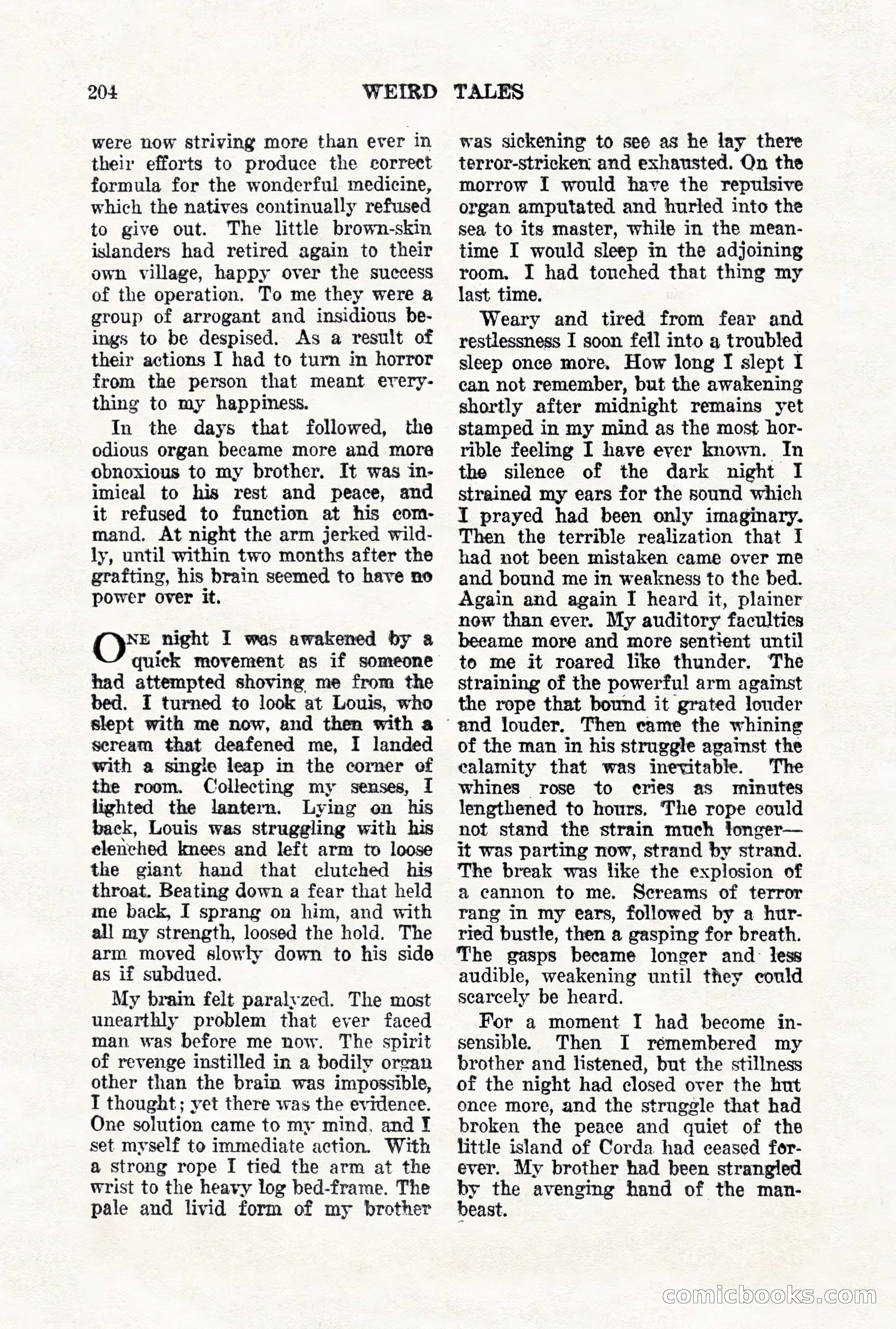 Weird Tales, Vol. VII, No. 2 — page 62 of 148