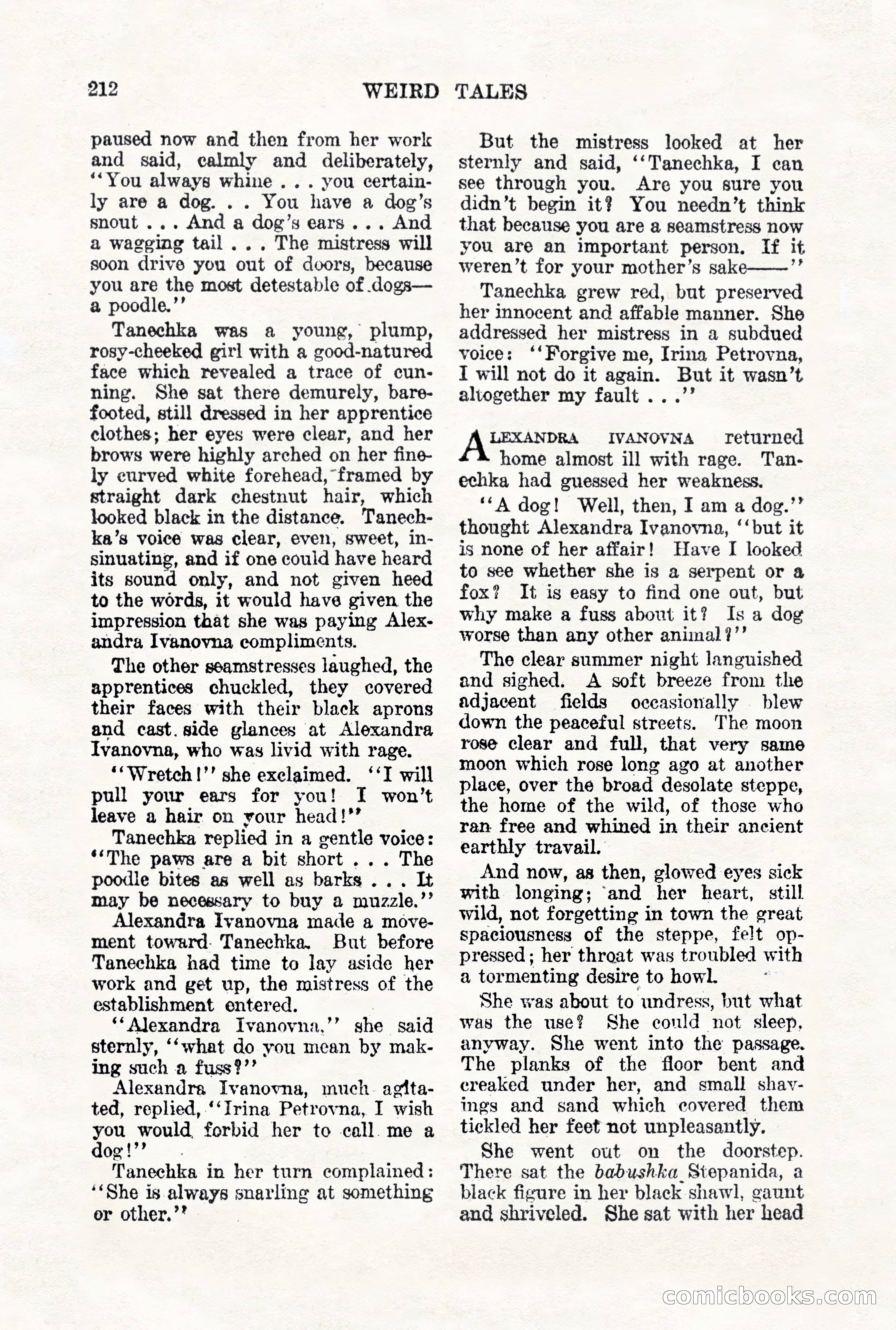 Weird Tales, Vol. VII, No. 2 — page 70 of 148