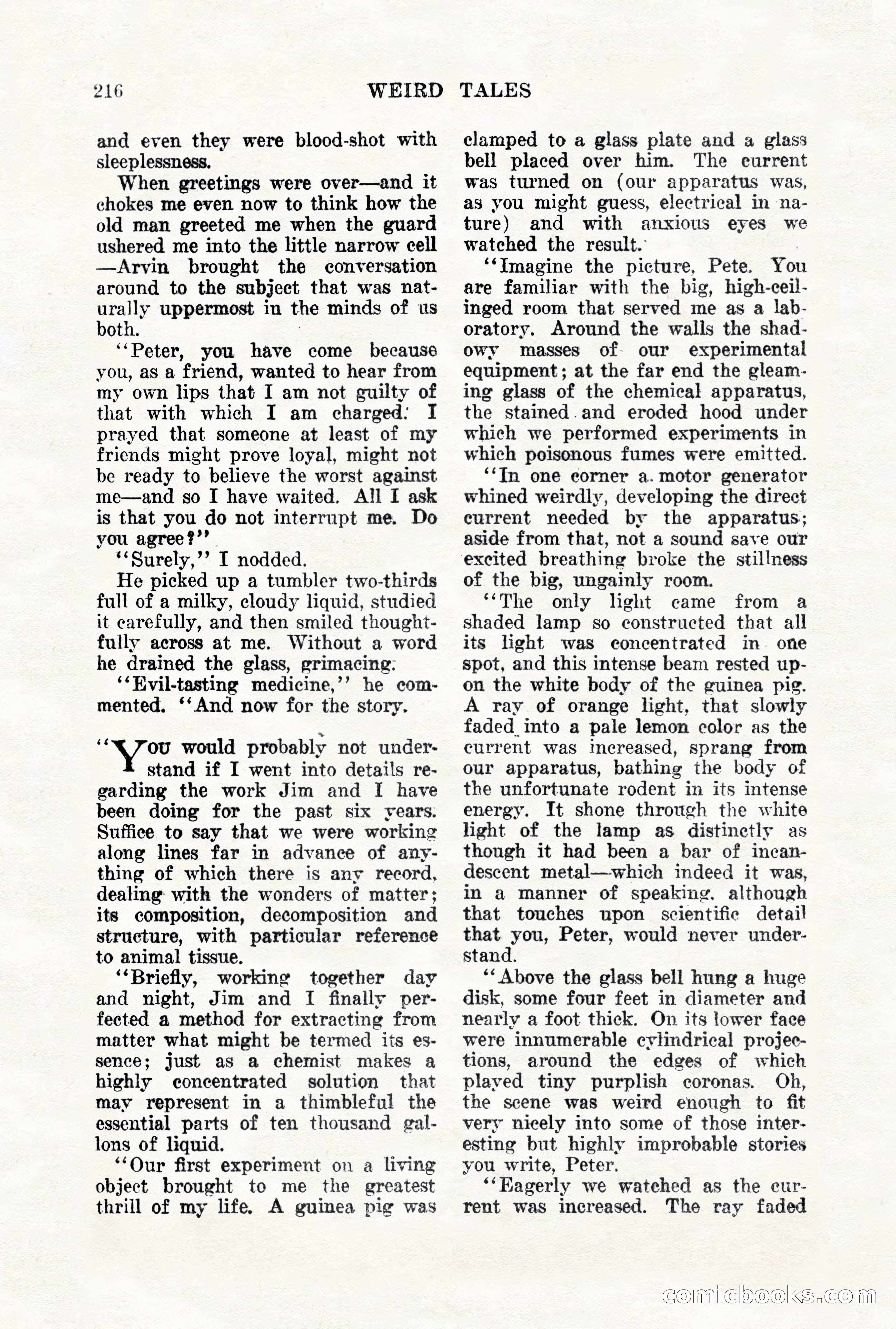 Weird Tales, Vol. VII, No. 2 — page 74 of 148