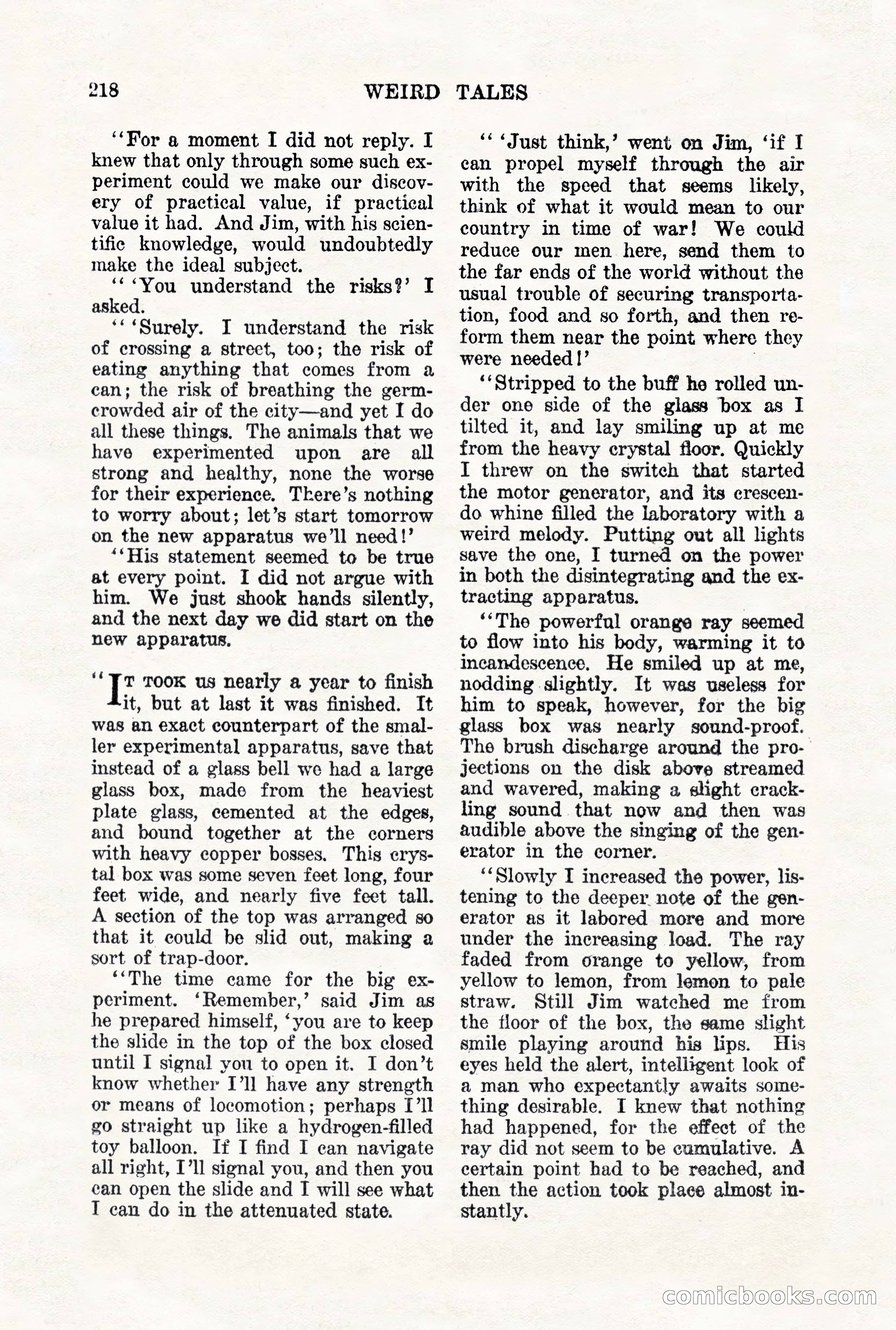Weird Tales, Vol. VII, No. 2 — page 76 of 148