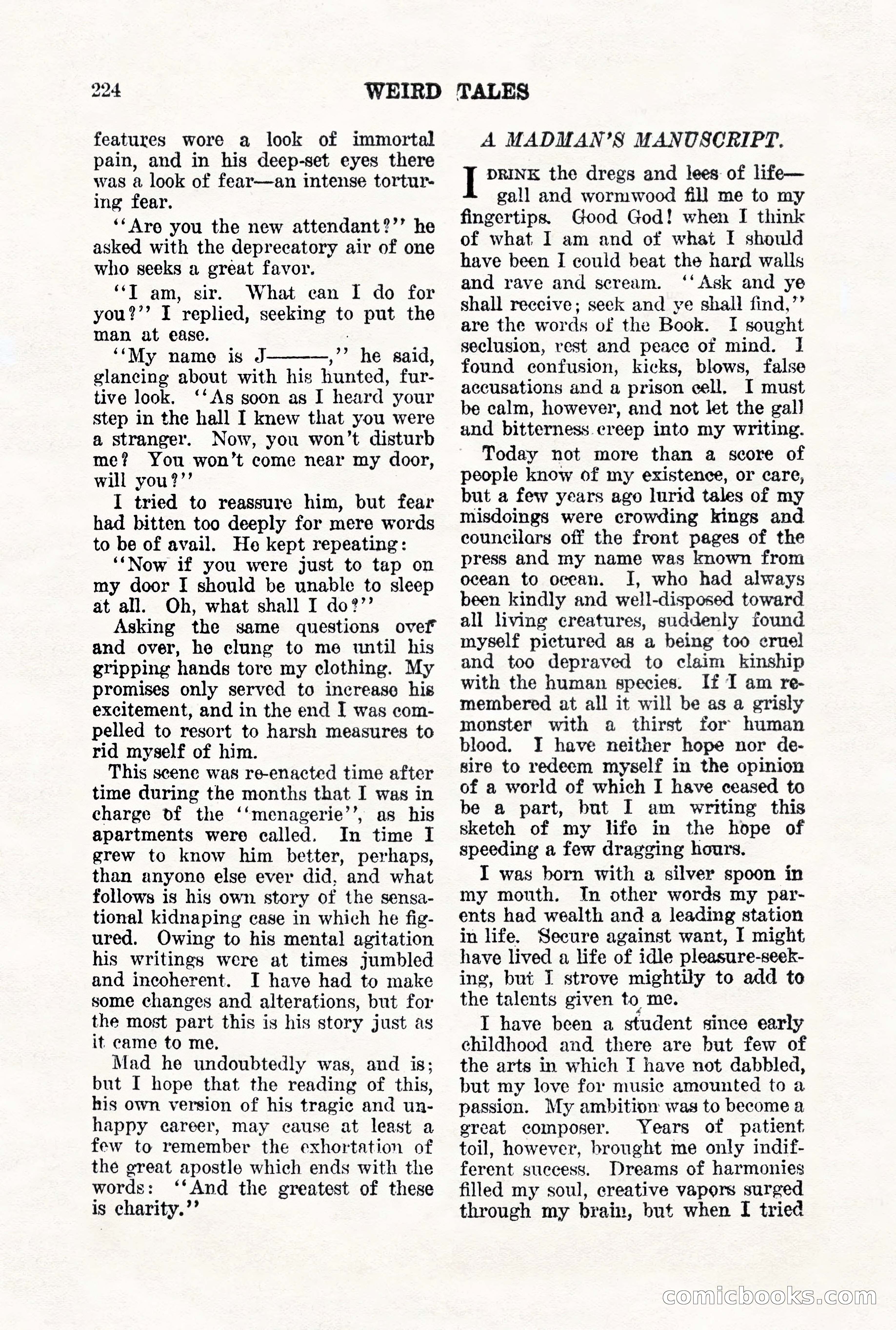 Weird Tales, Vol. VII, No. 2 — page 82 of 148