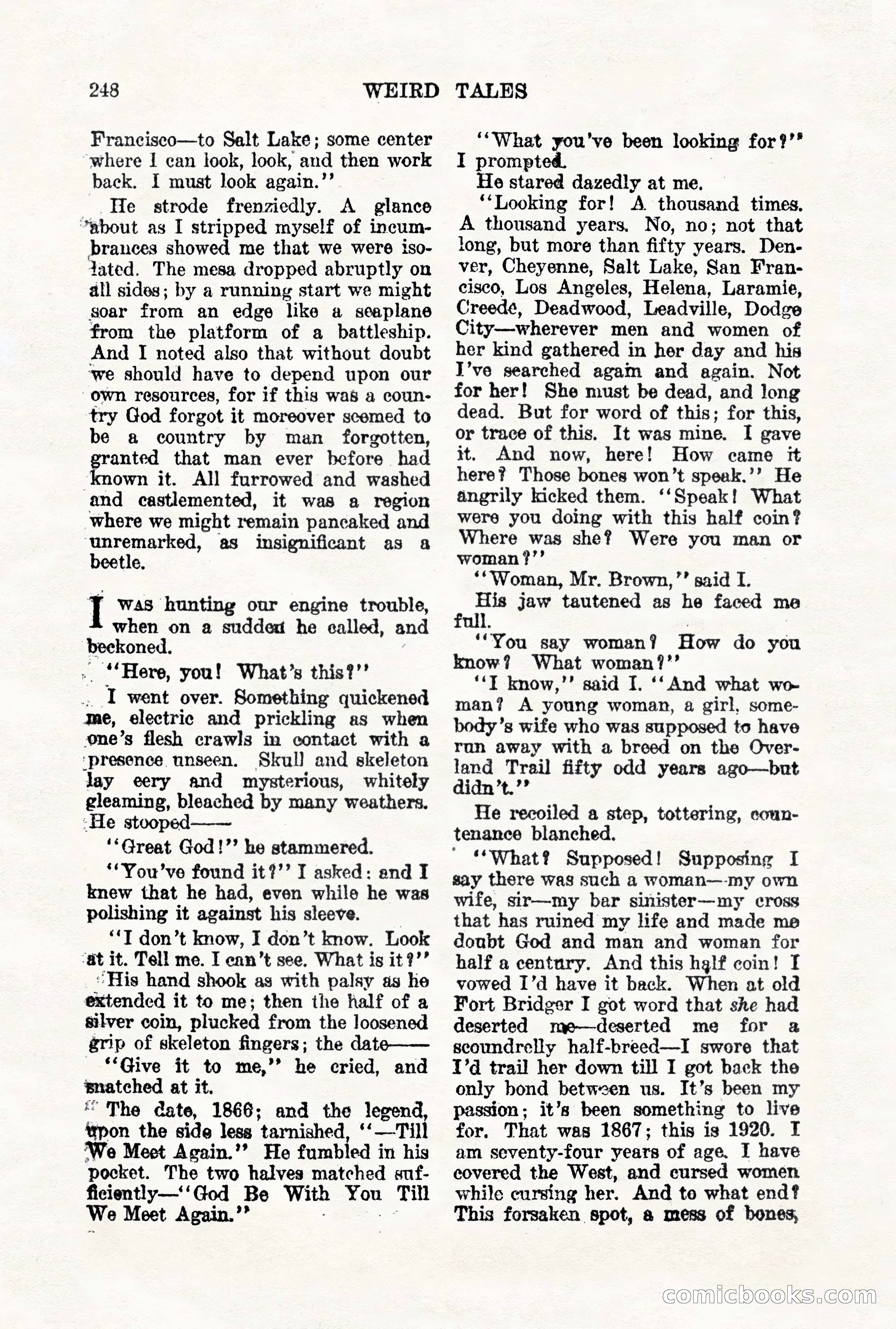 Weird Tales, Vol. VII, No. 2 — page 106 of 148
