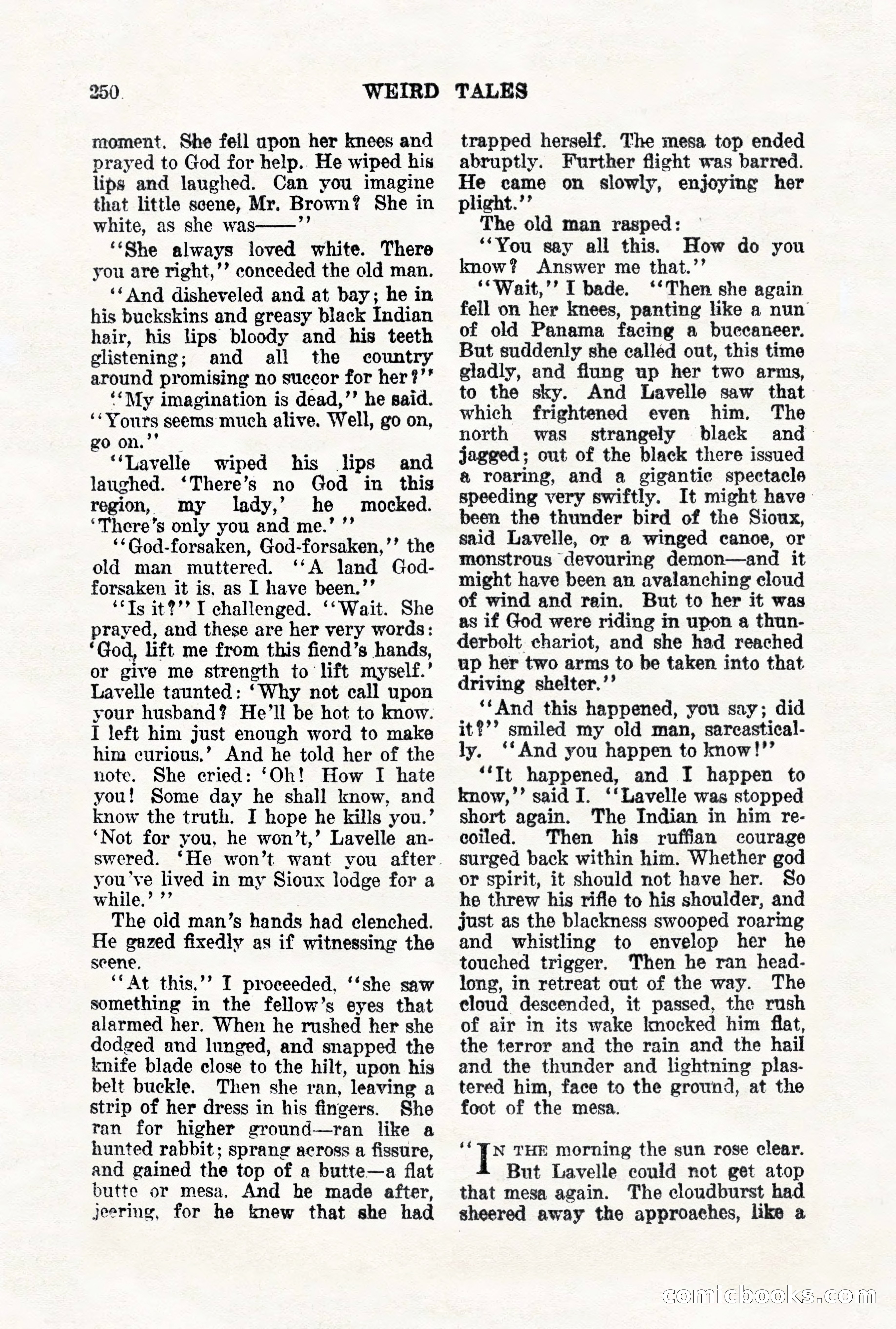 Weird Tales, Vol. VII, No. 2 — page 108 of 148