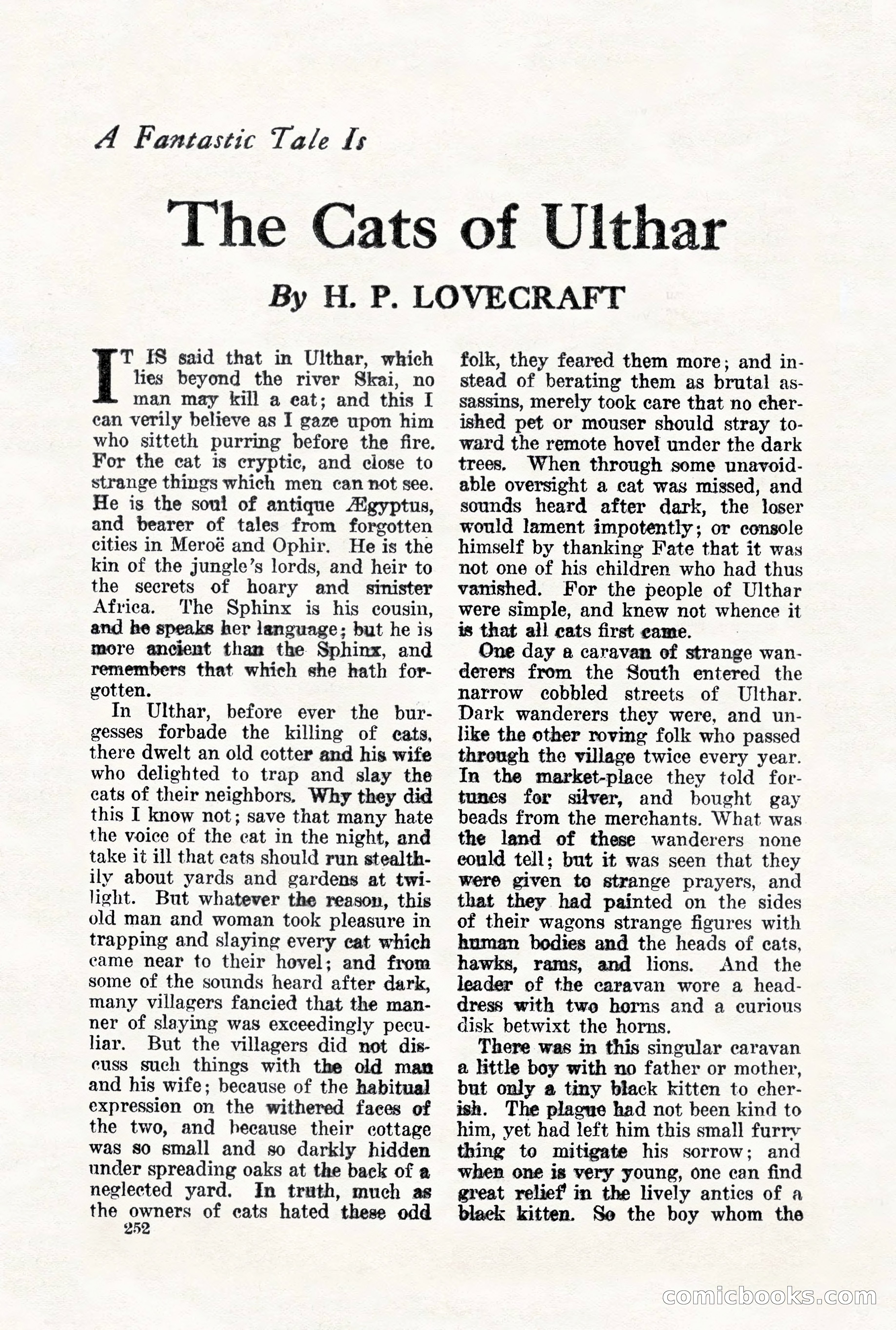 Weird Tales, Vol. VII, No. 2 — page 110 of 148