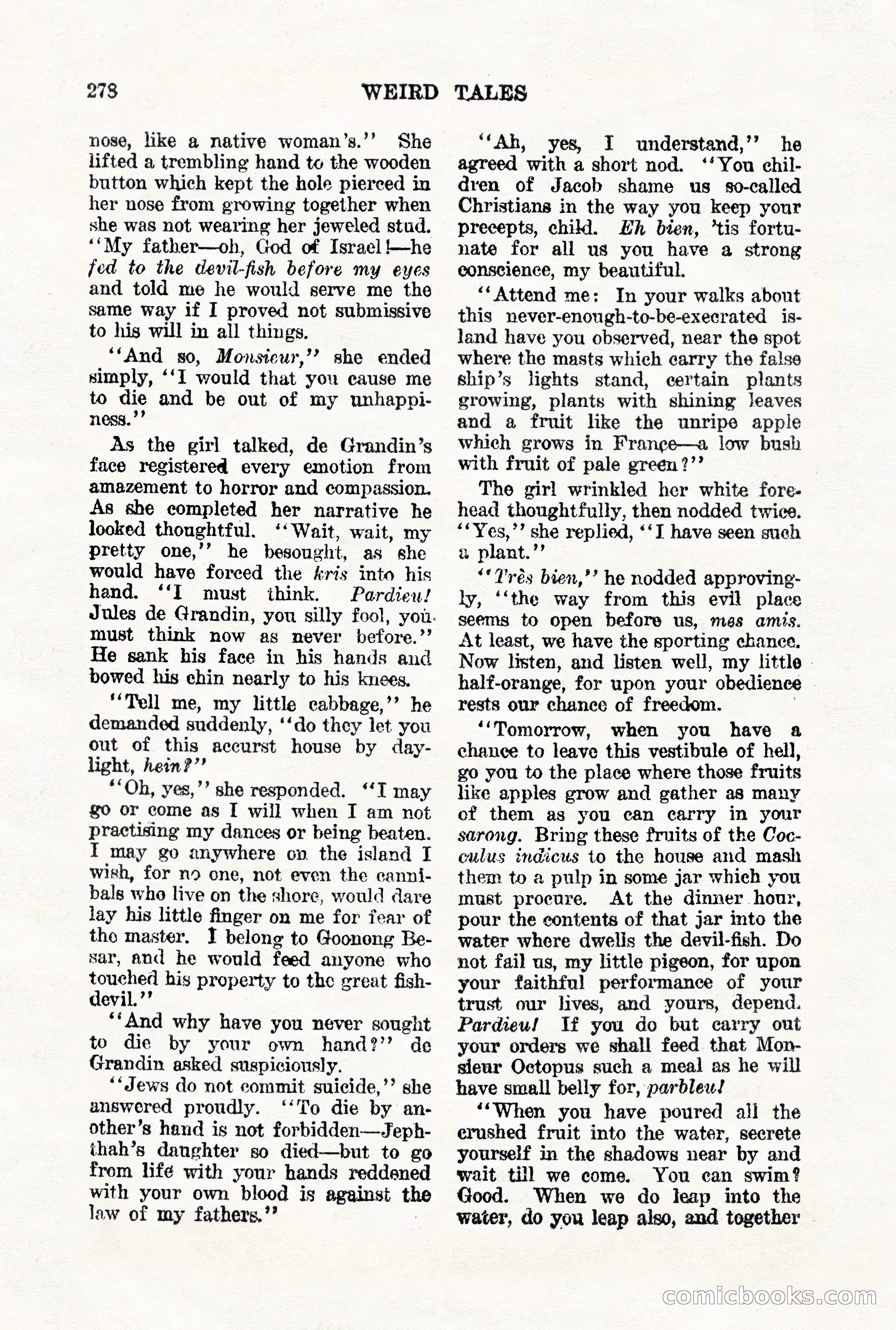 Weird Tales, Vol. VII, No. 2 — page 136 of 148