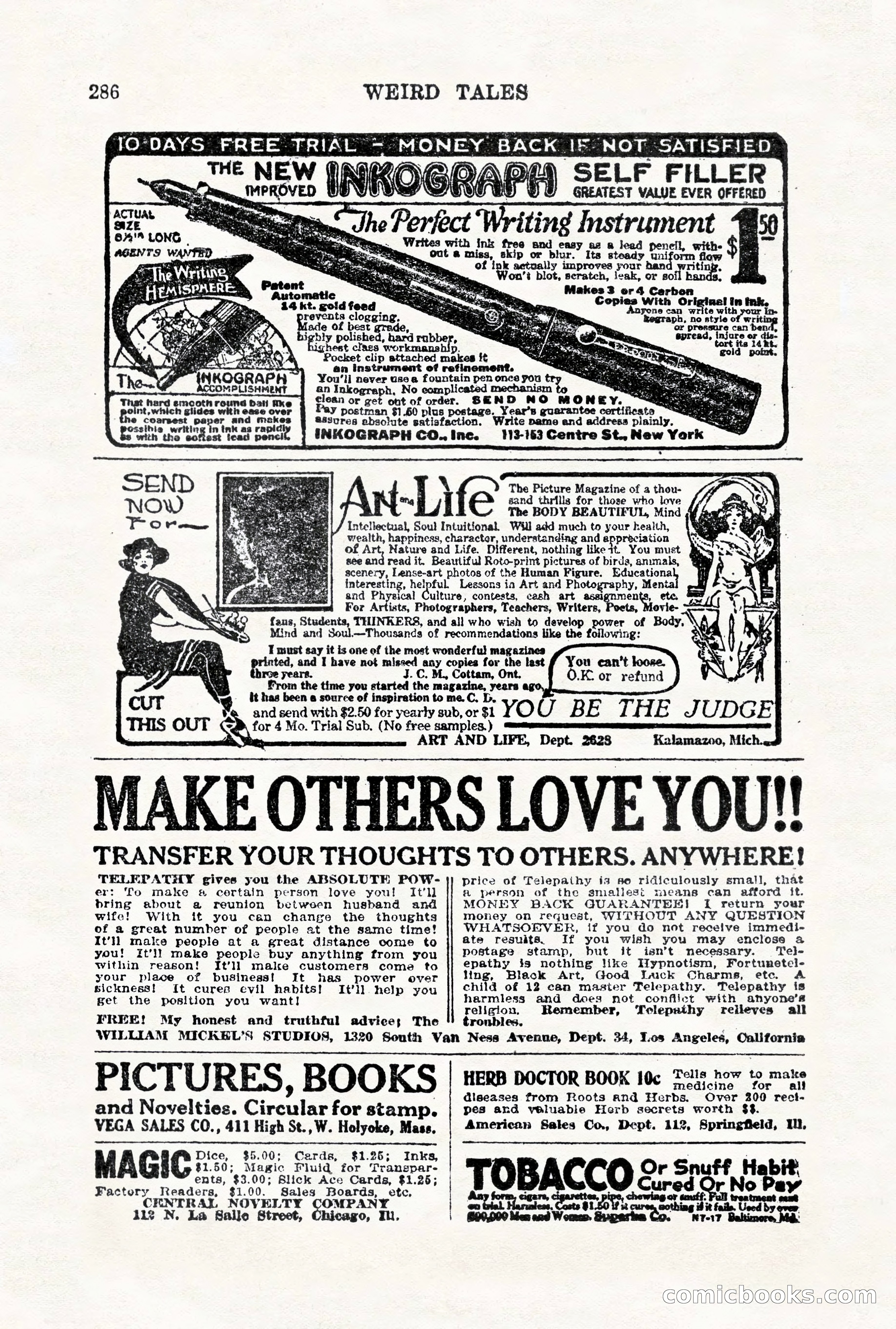 Weird Tales, Vol. VII, No. 2 — page 144 of 148