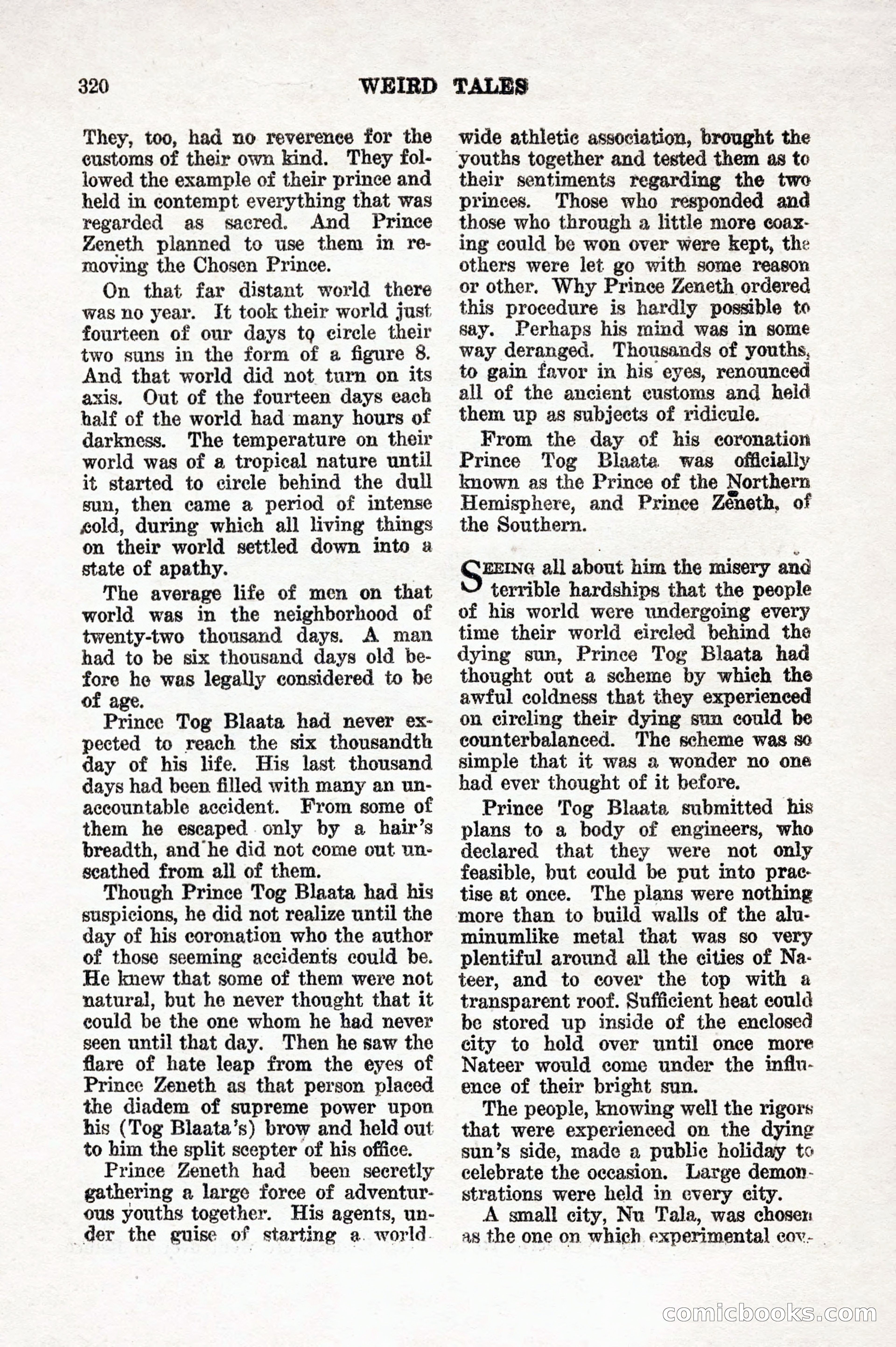 Weird Tales, Vol. 7, No. 3 — page 34 of 148