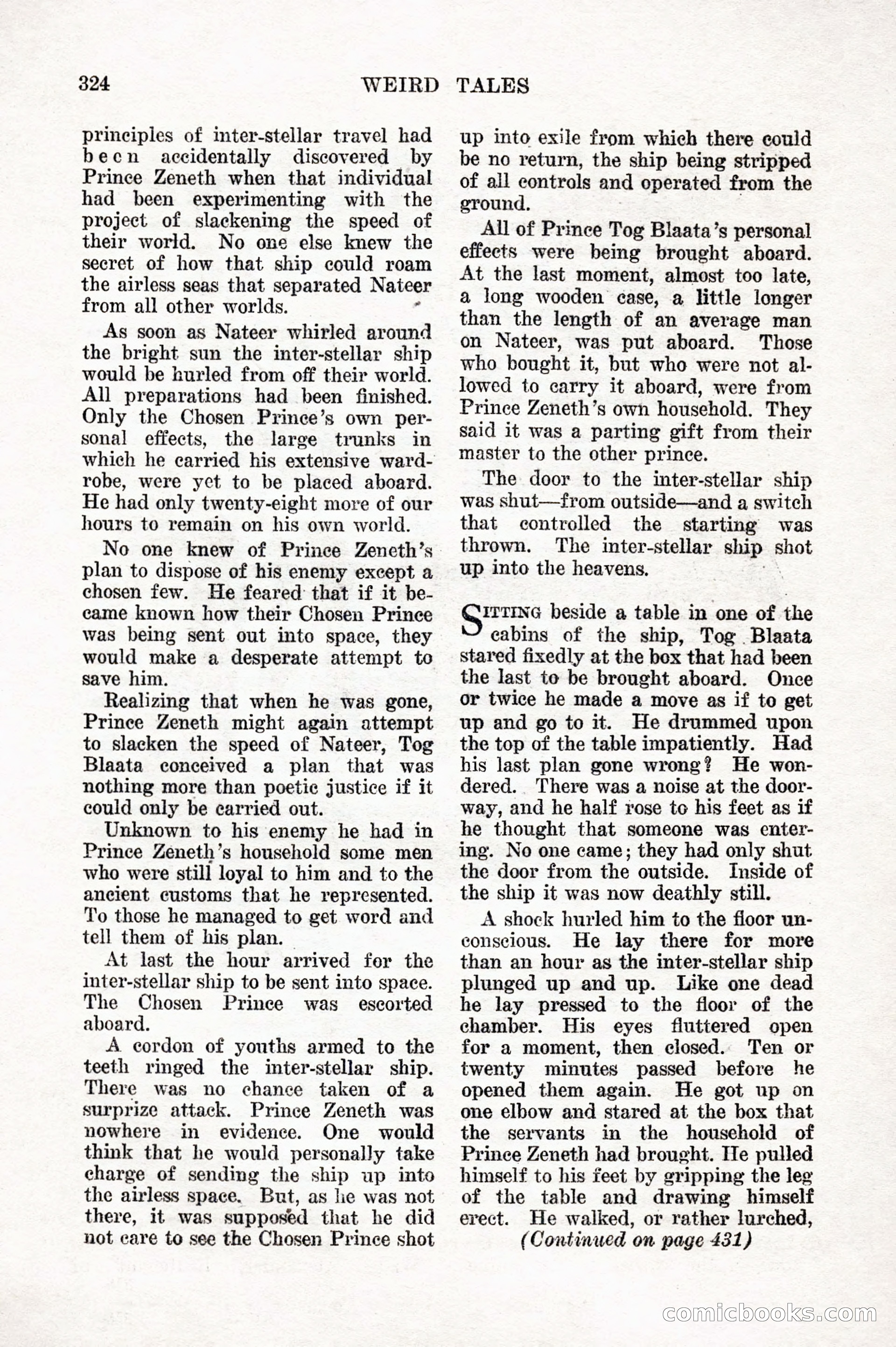 Weird Tales, Vol. 7, No. 3 — page 38 of 148