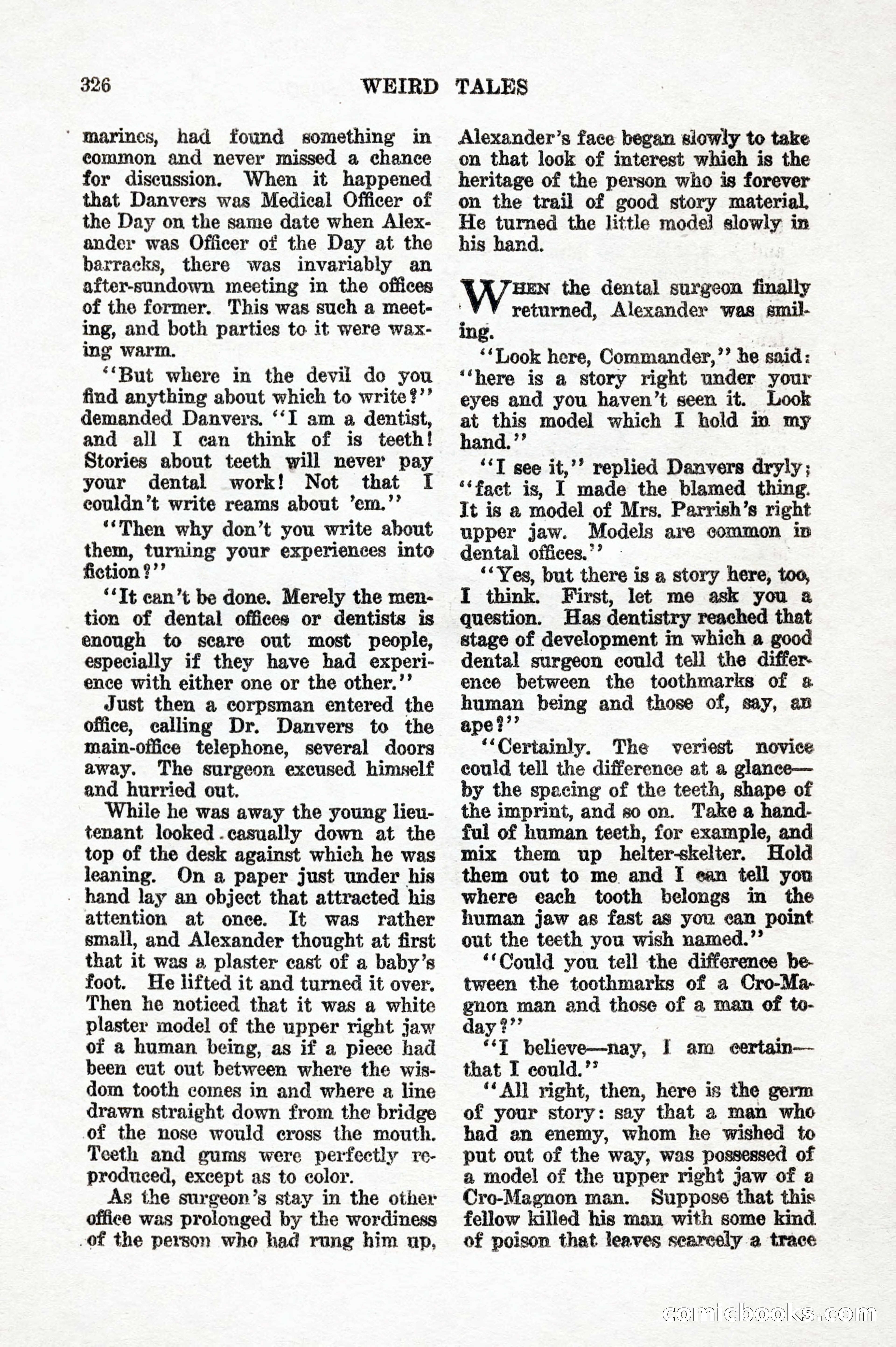Weird Tales, Vol. 7, No. 3 — page 40 of 148