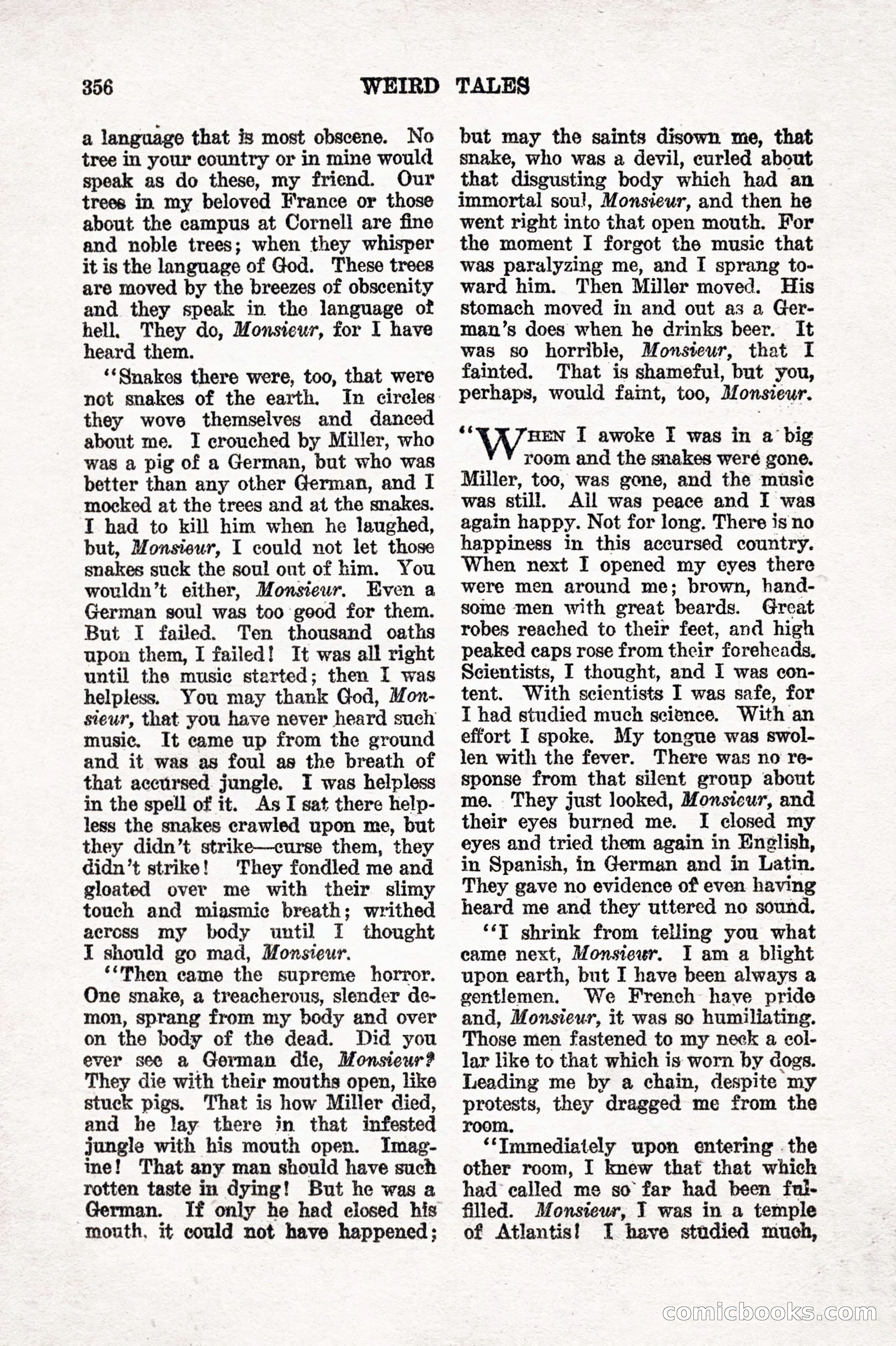 Weird Tales, Vol. 7, No. 3 — page 70 of 148