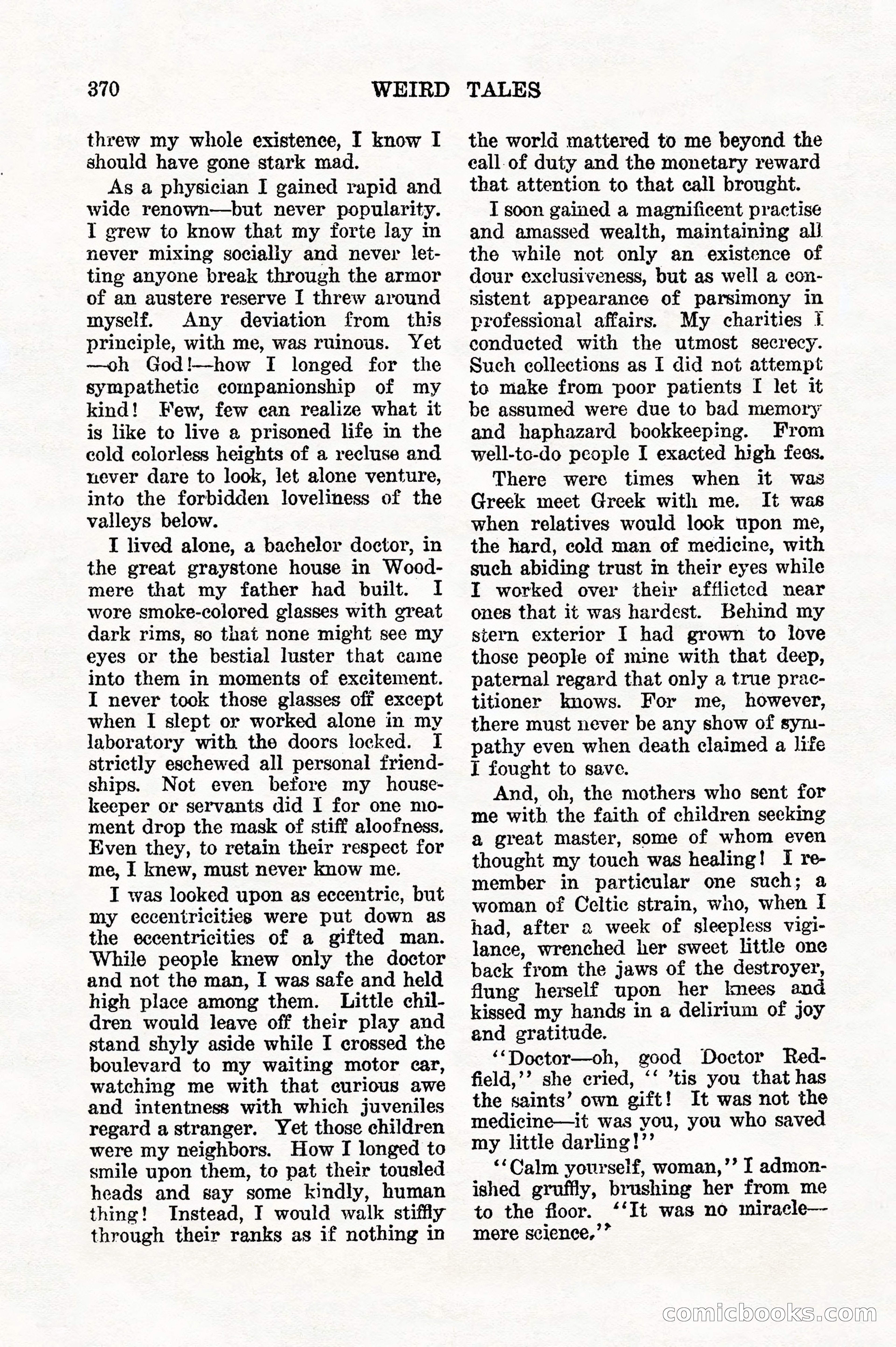 Weird Tales, Vol. 7, No. 3 — page 84 of 148