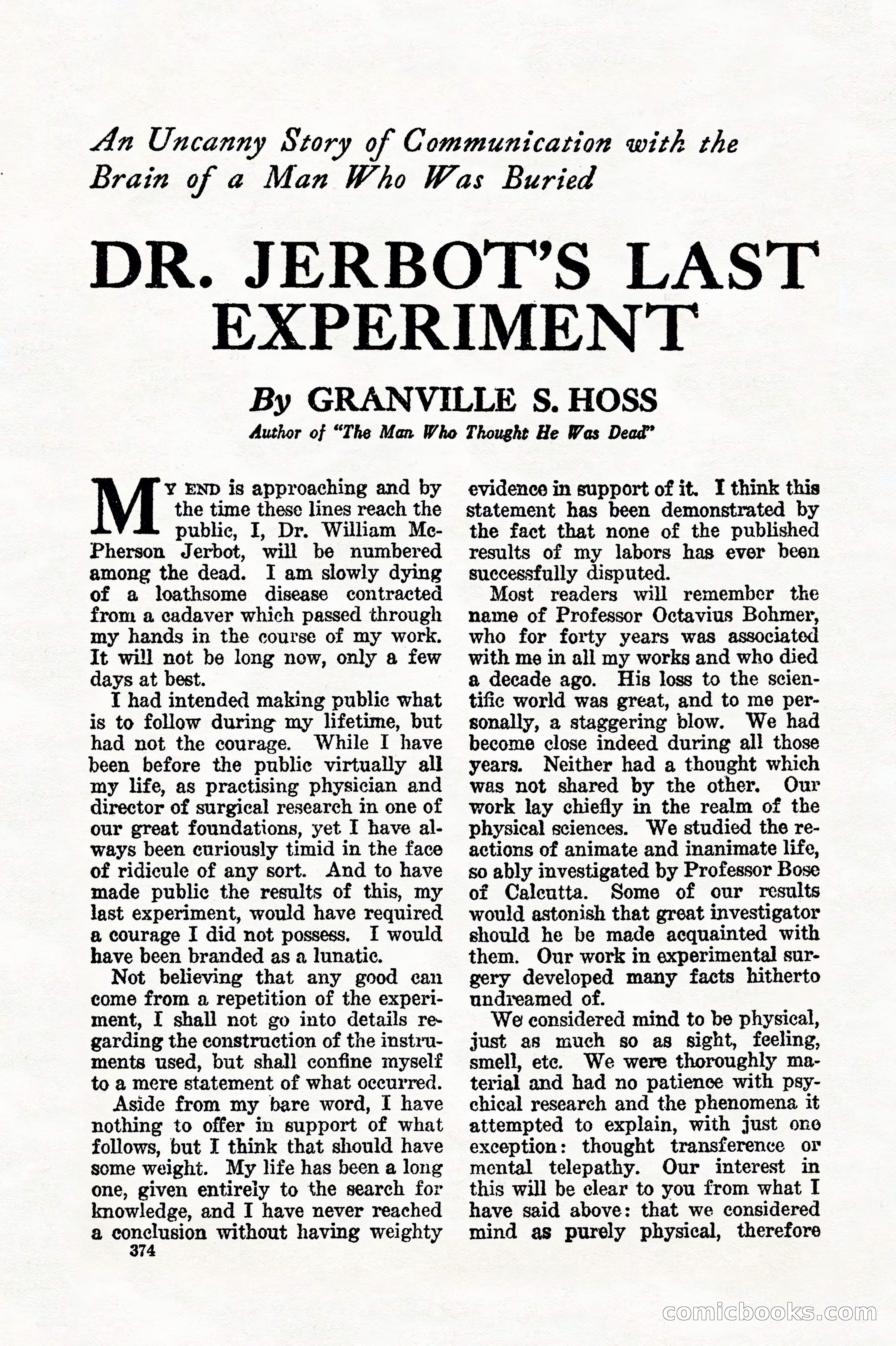 Weird Tales, Vol. 7, No. 3 — page 88 of 148
