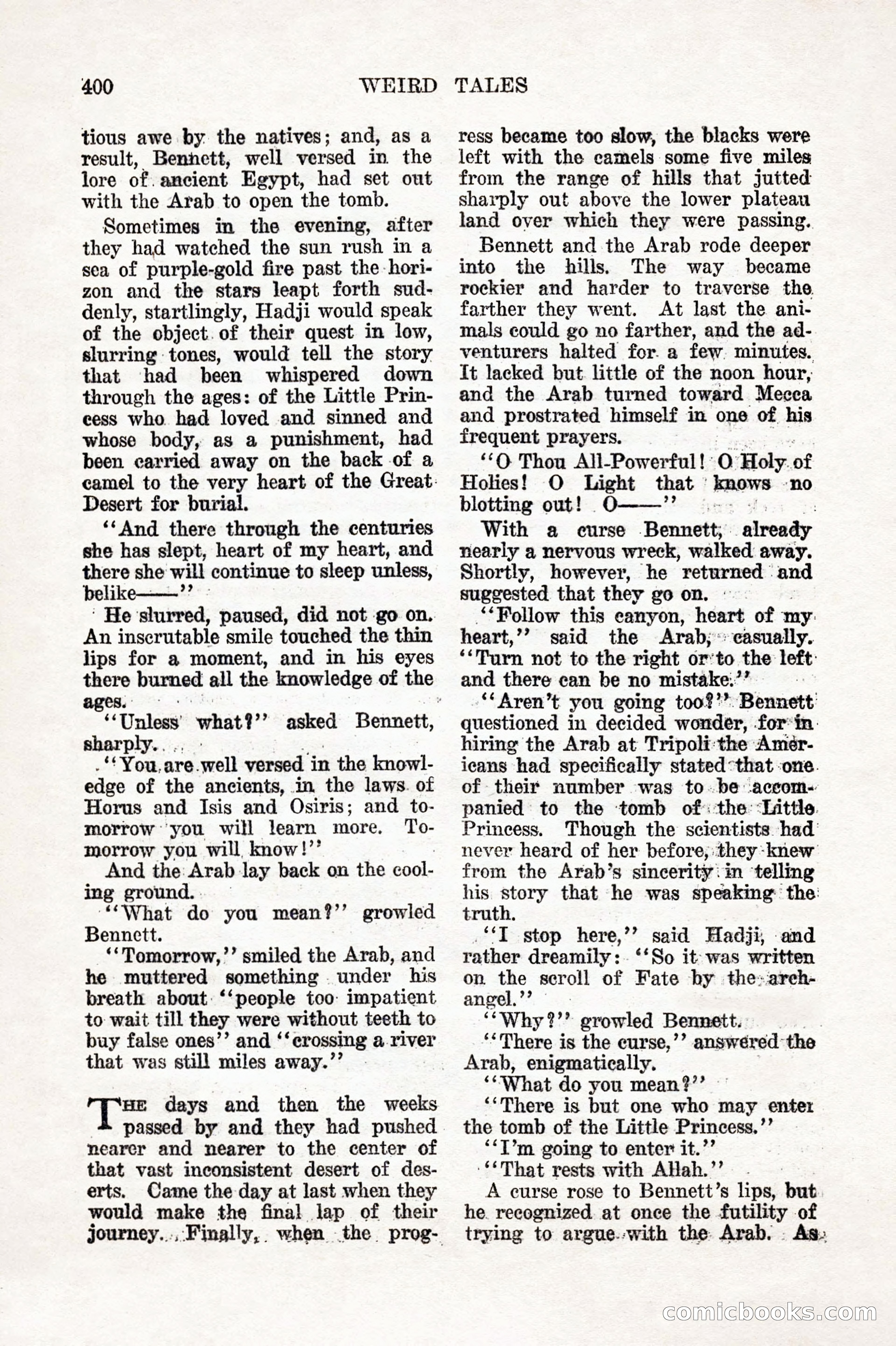 Weird Tales, Vol. 7, No. 3 — page 114 of 148