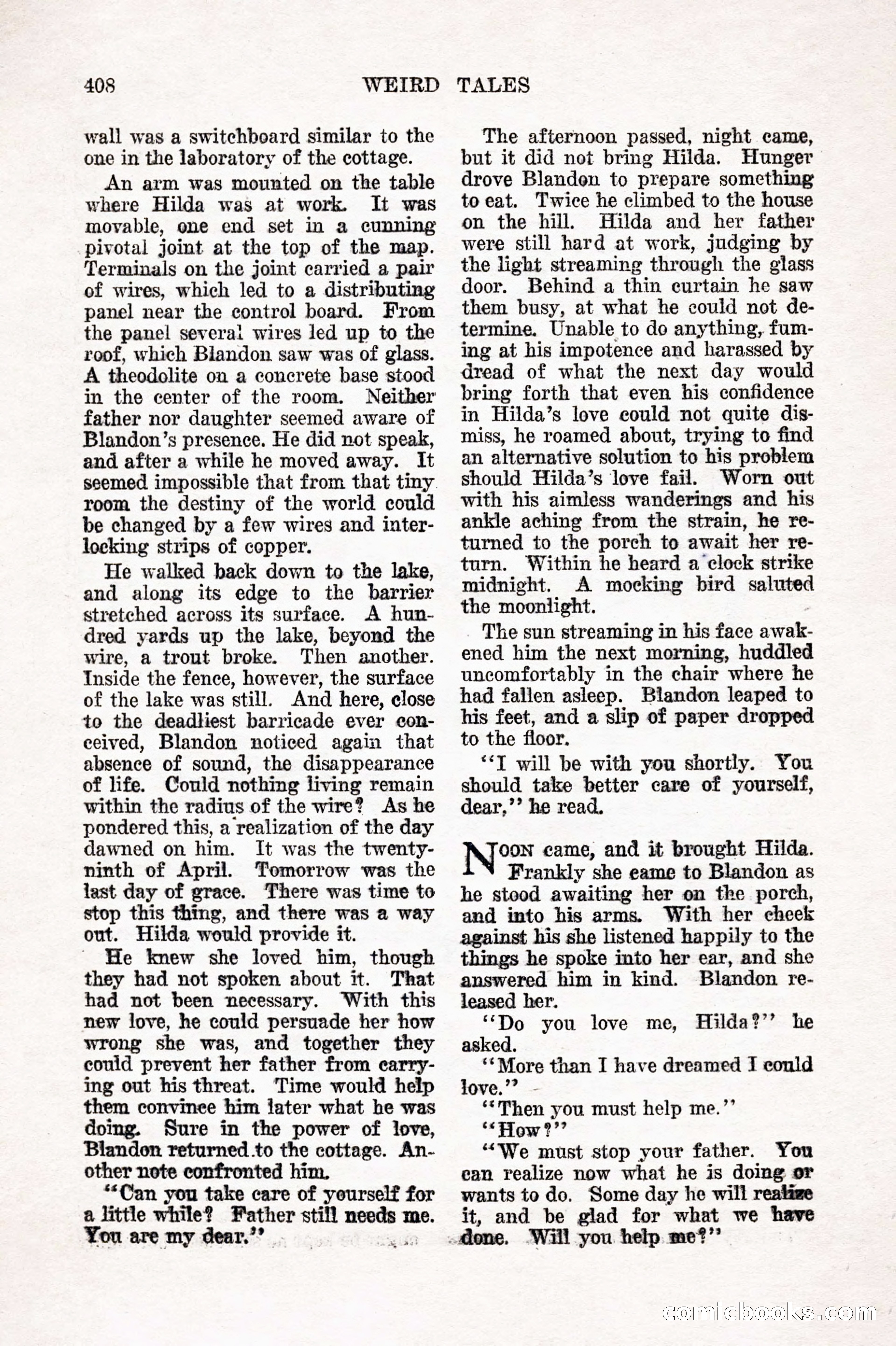 Weird Tales, Vol. 7, No. 3 — page 122 of 148