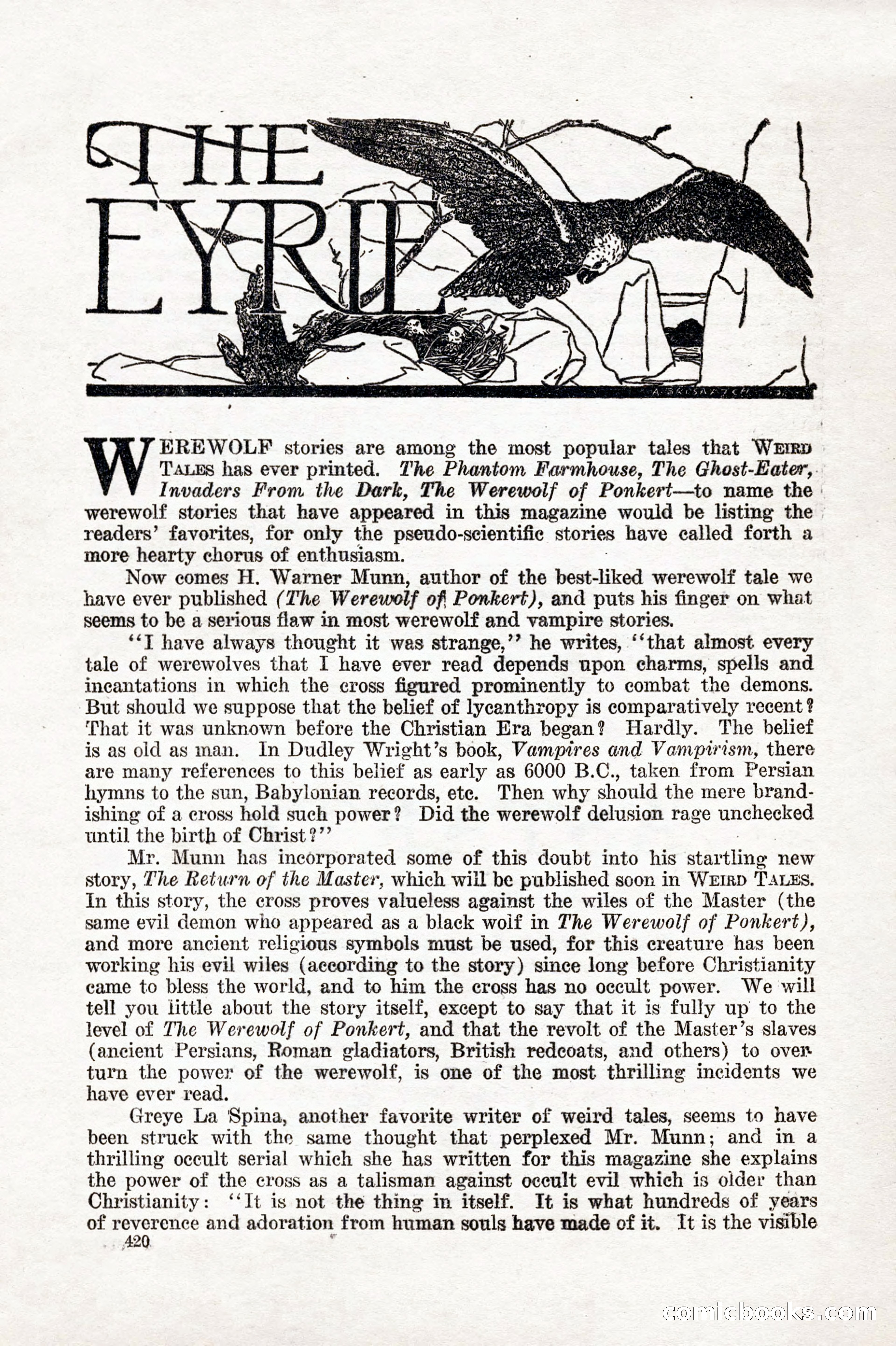Weird Tales, Vol. 7, No. 3 — page 134 of 148