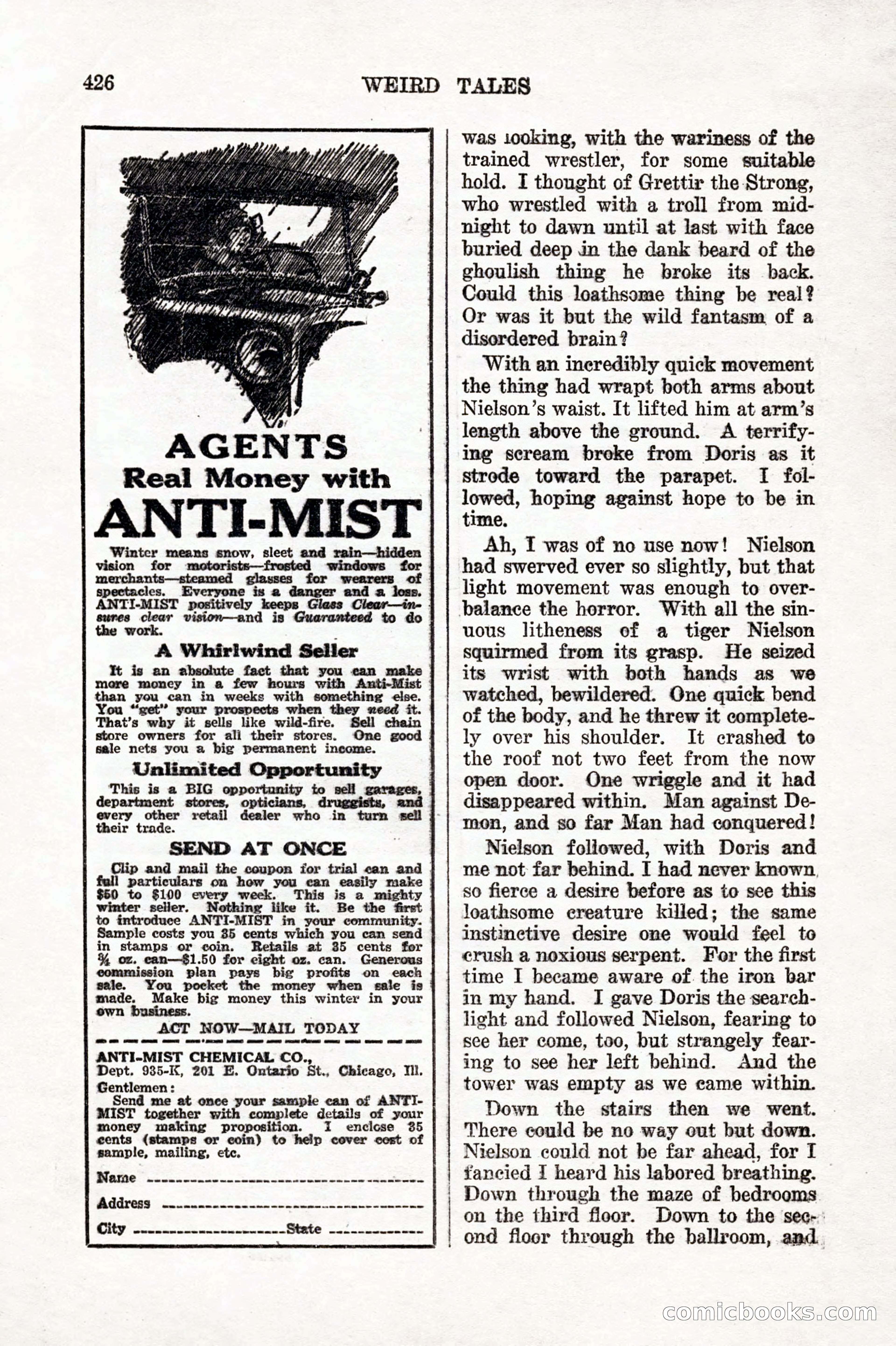 Weird Tales, Vol. 7, No. 3 — page 140 of 148