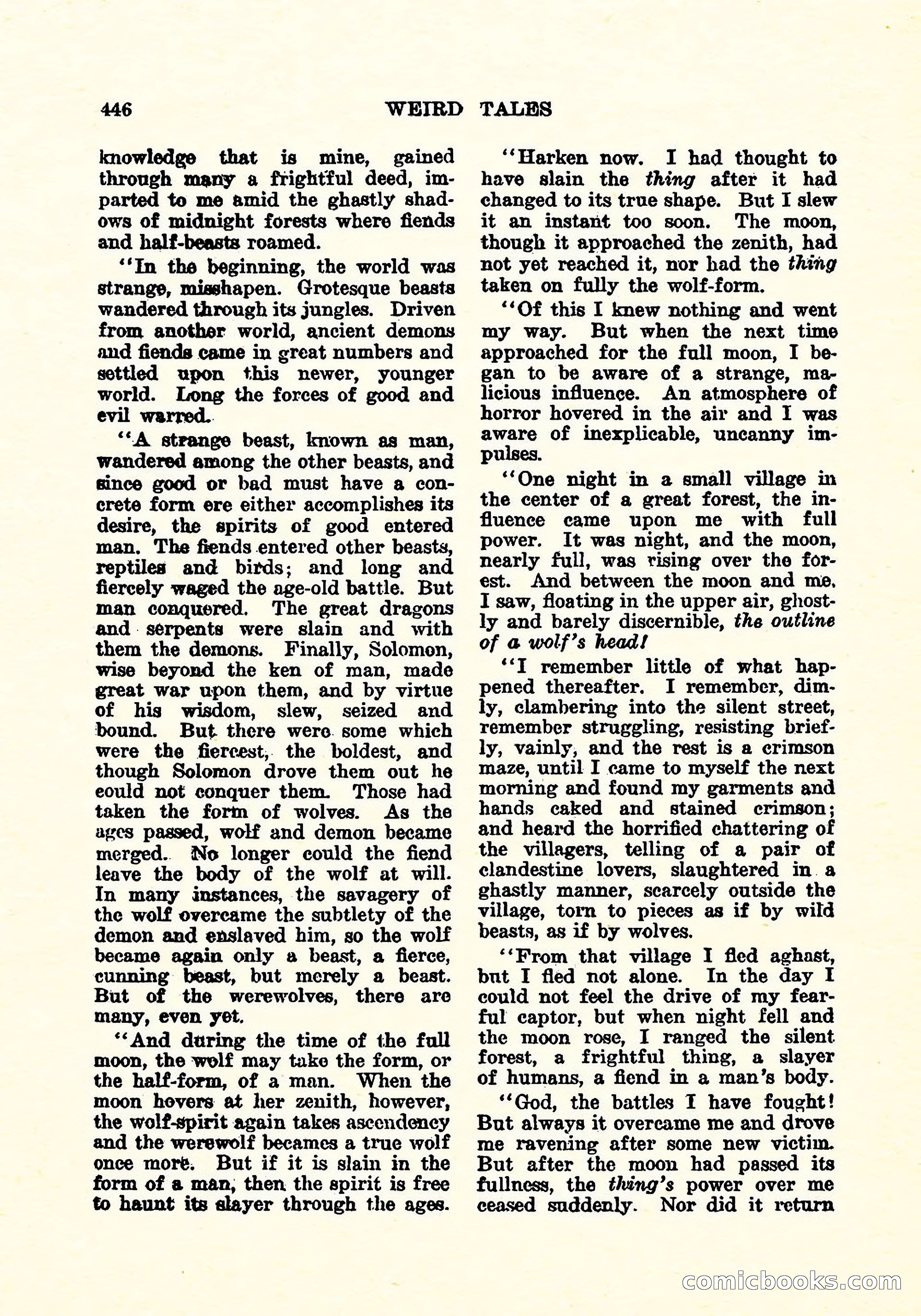 Weird Tales, April 1926 — page 15 of 146