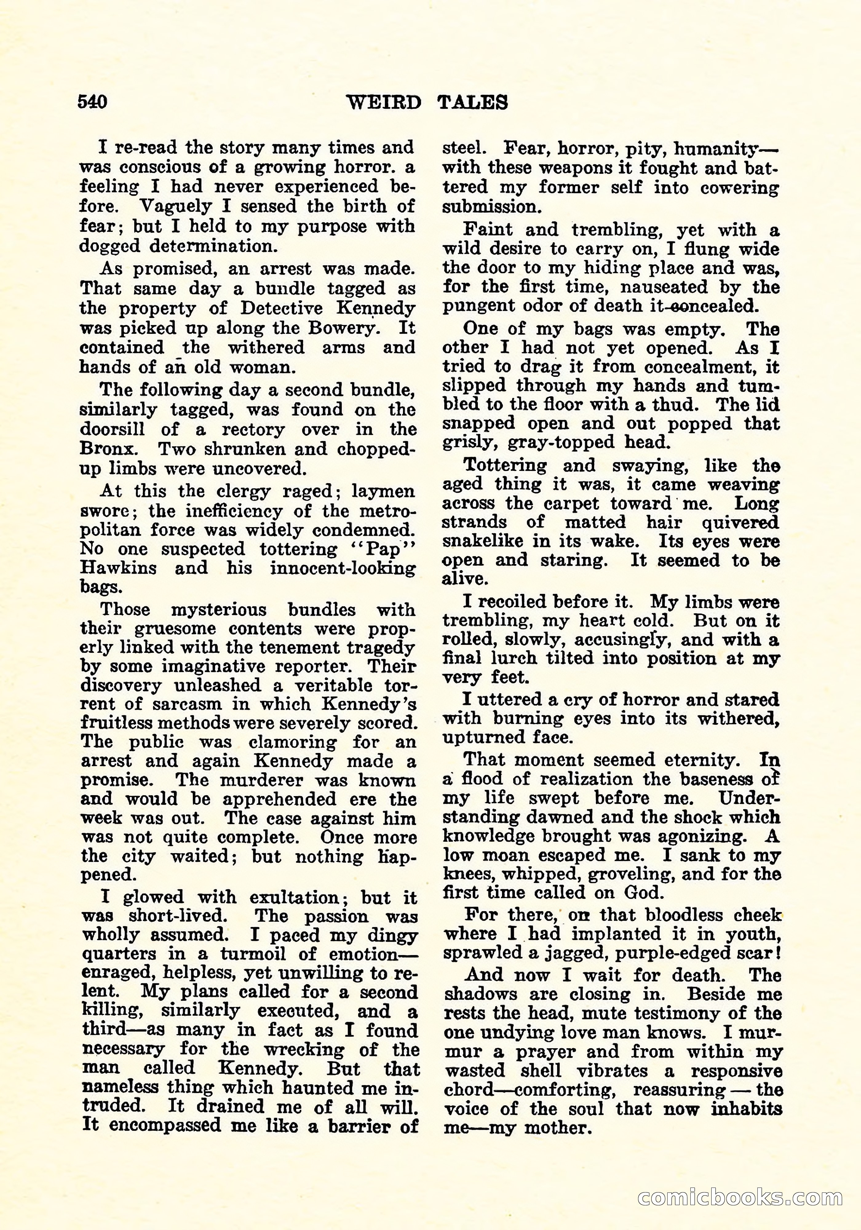 Weird Tales, April 1926 — page 109 of 146