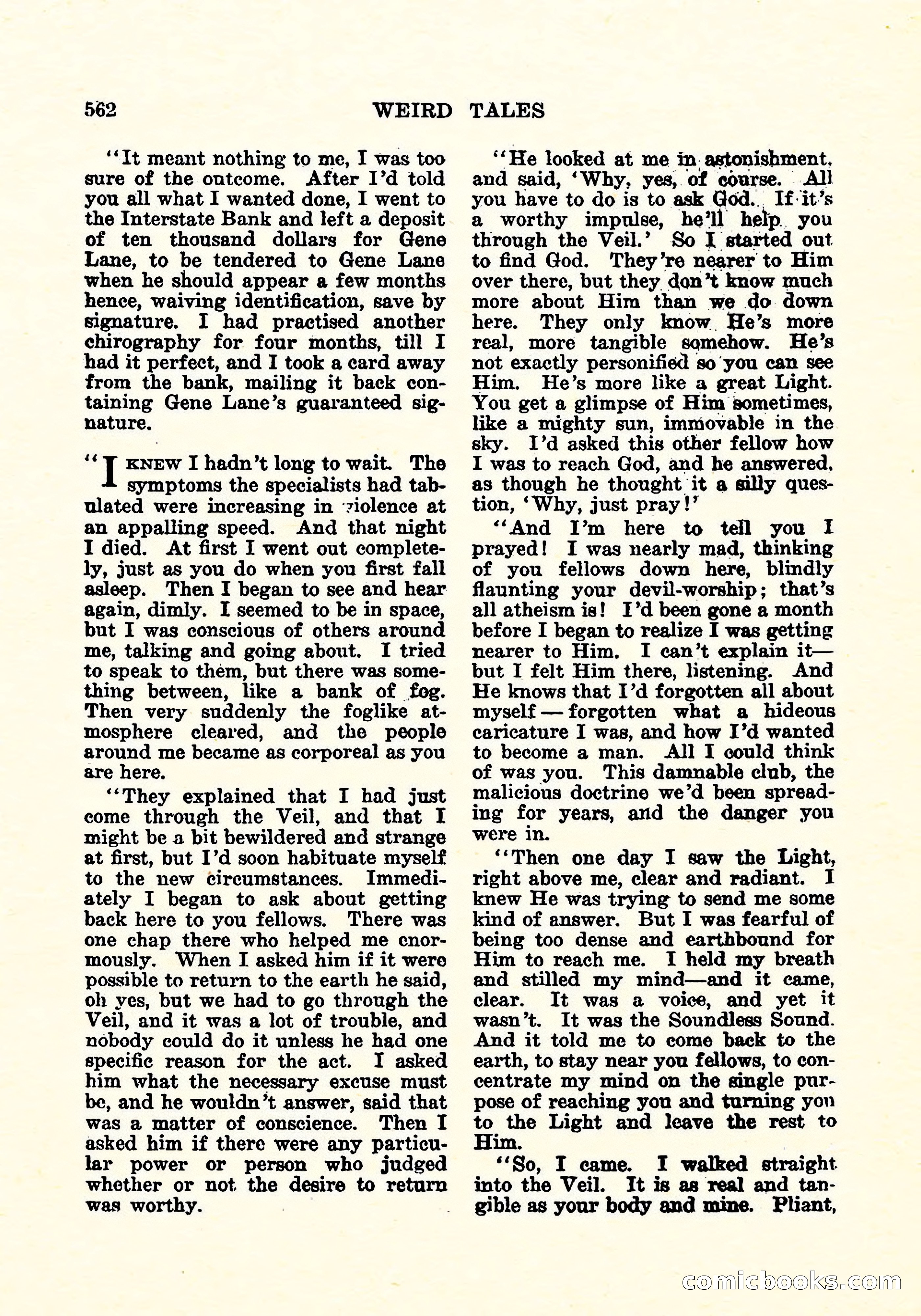 Weird Tales, April 1926 — page 131 of 146