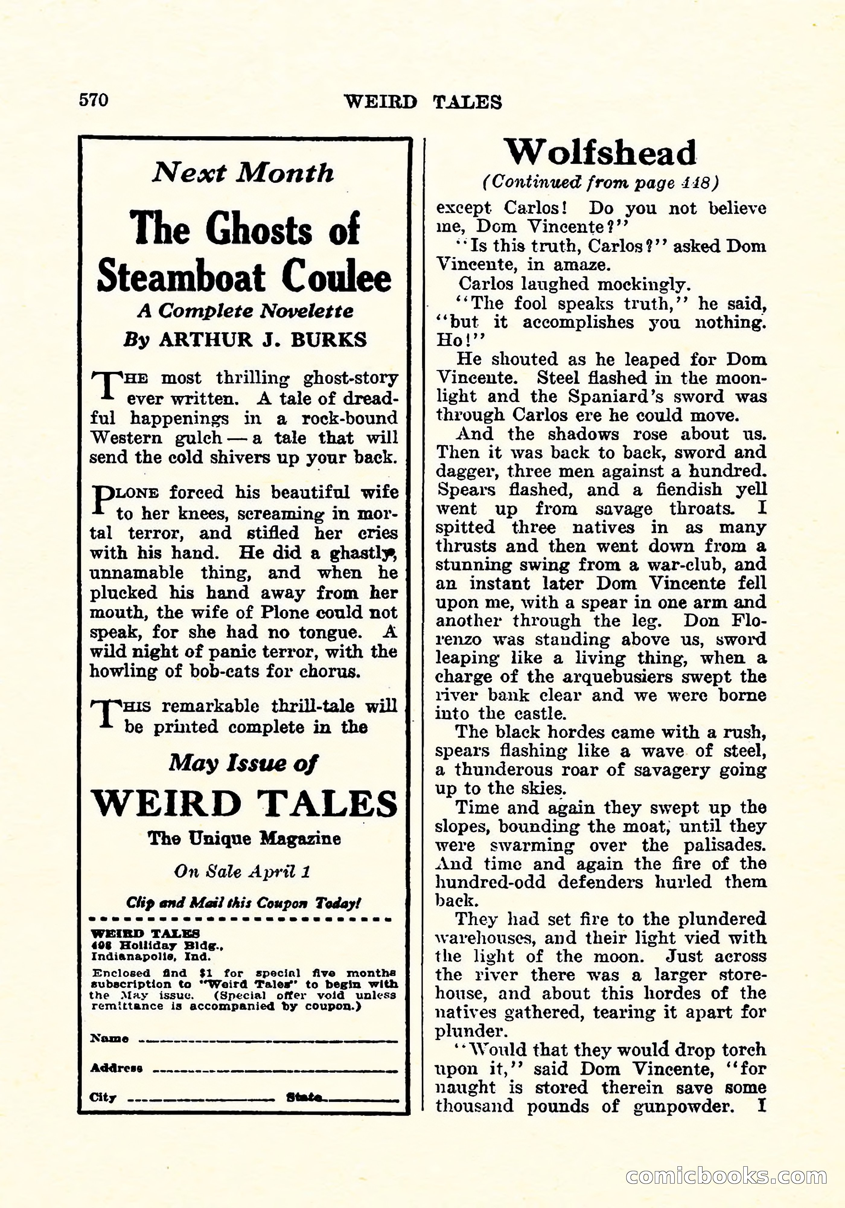 Weird Tales, April 1926 — page 139 of 146