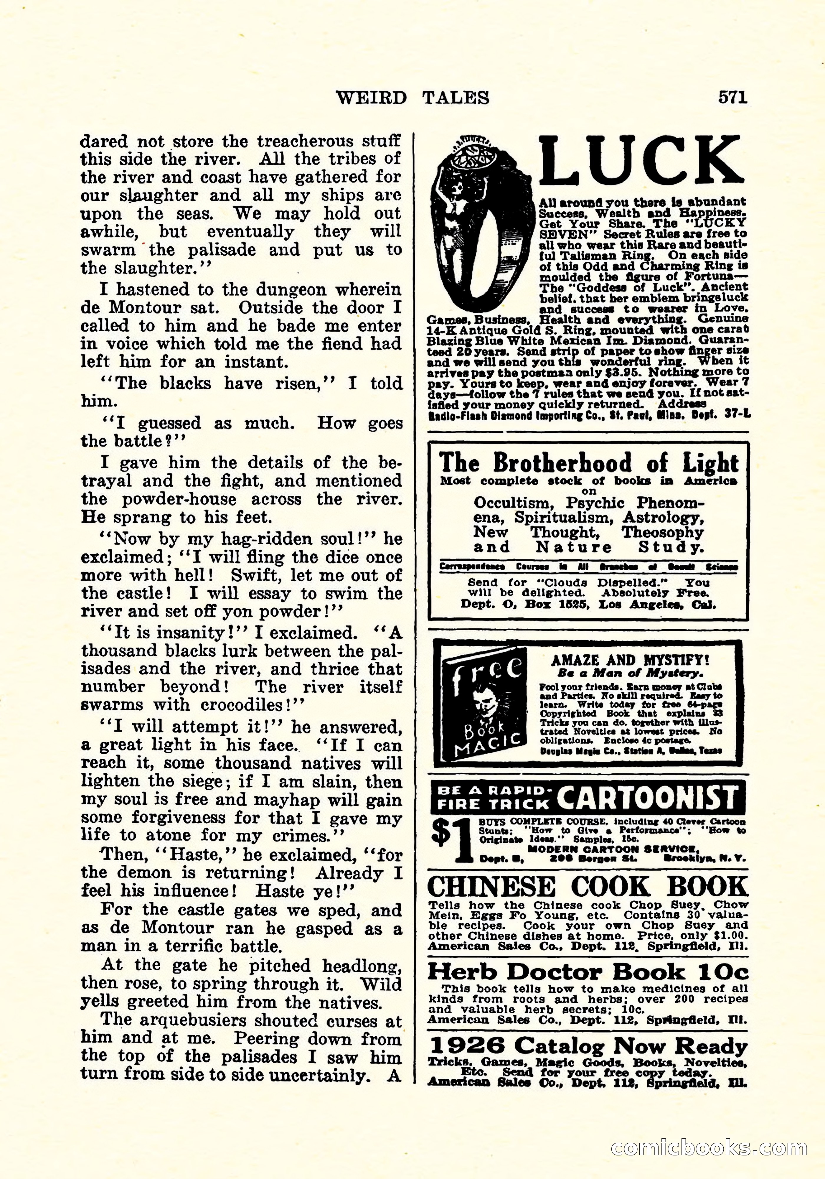 Weird Tales, April 1926 — page 140 of 146