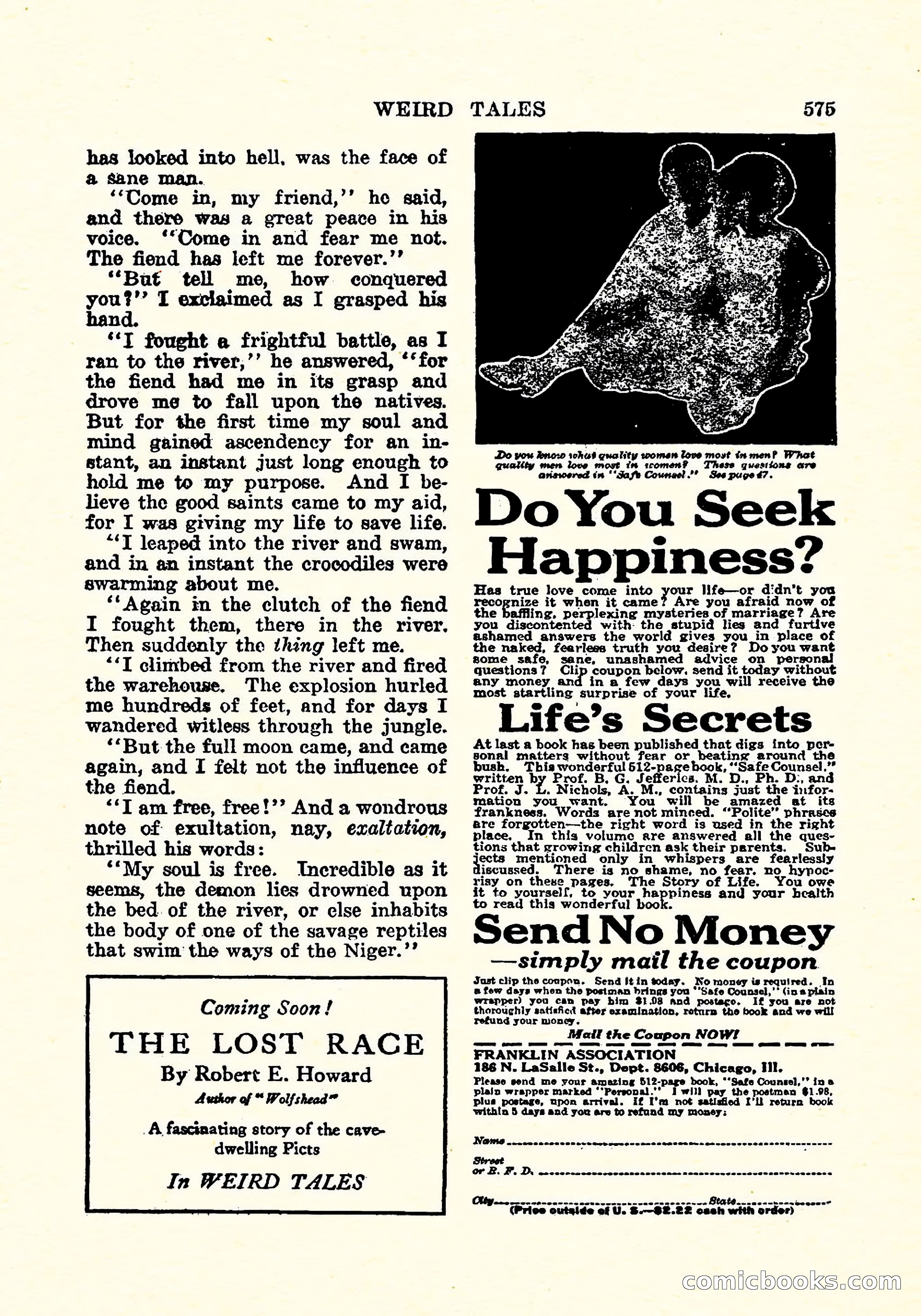 Weird Tales, April 1926 — page 144 of 146